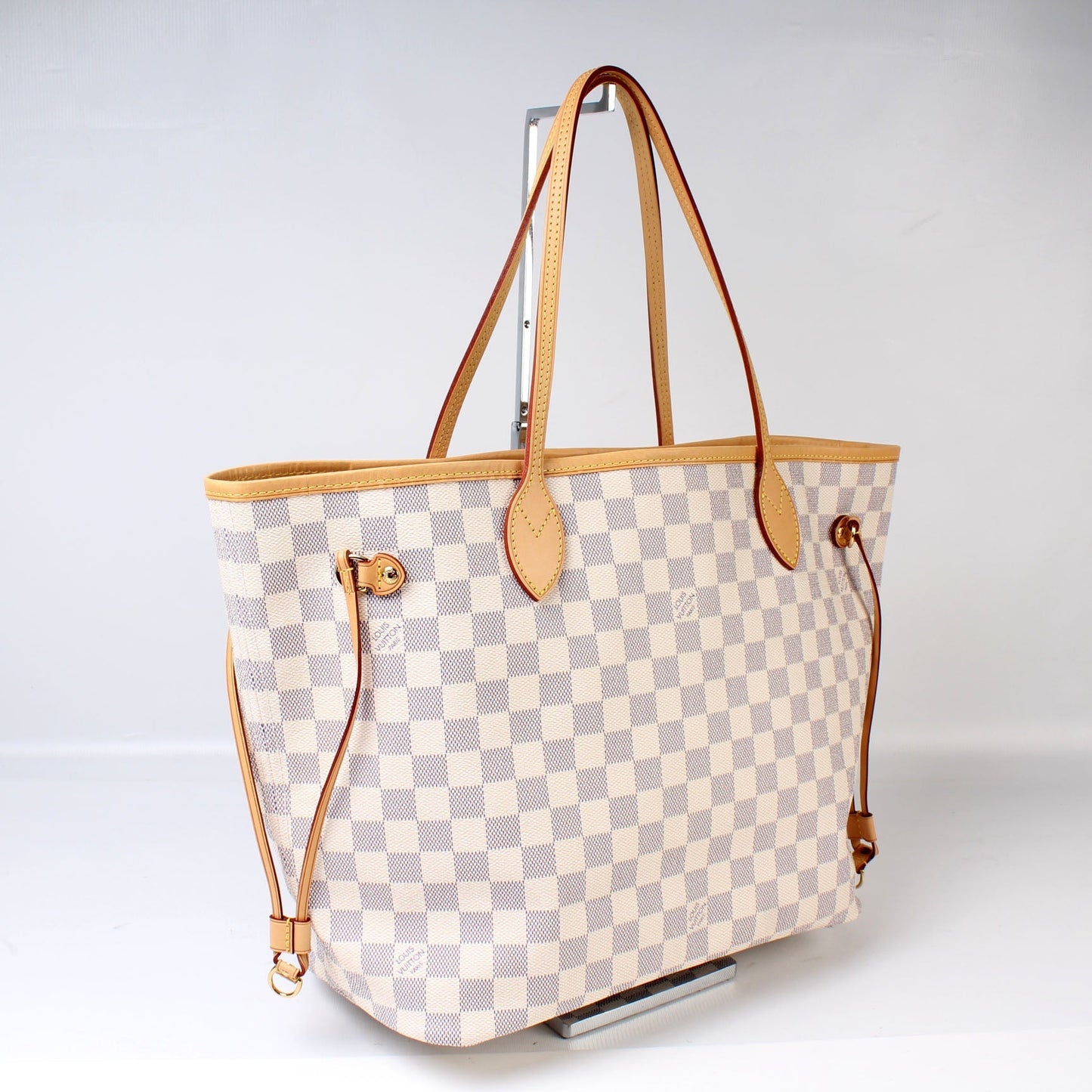 Louis Vuitton Neverfull MM Azur Damier Tote Bag Azur 49