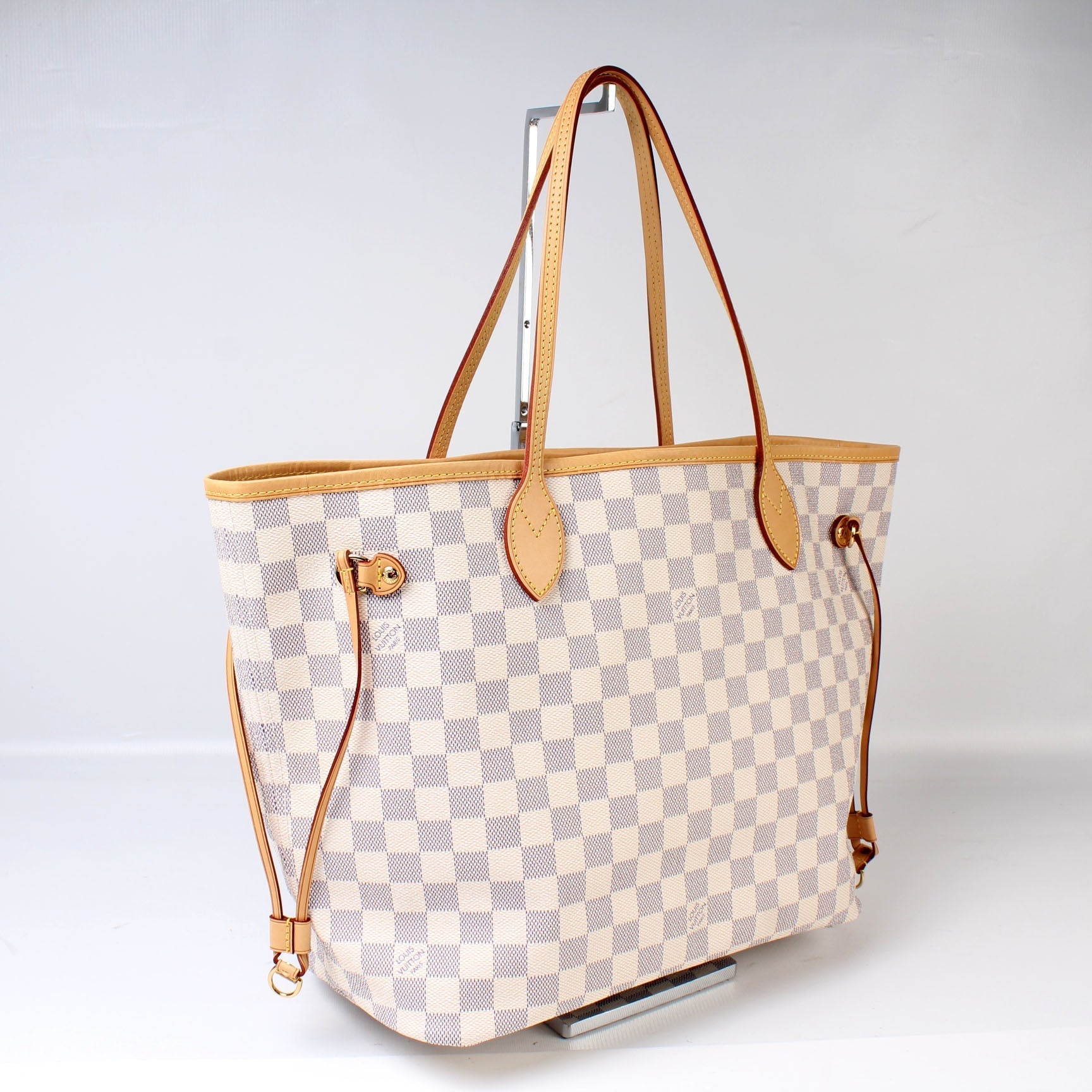Louis Vuitton Neverfull MM Azur Damier Tote Bag Azur 49