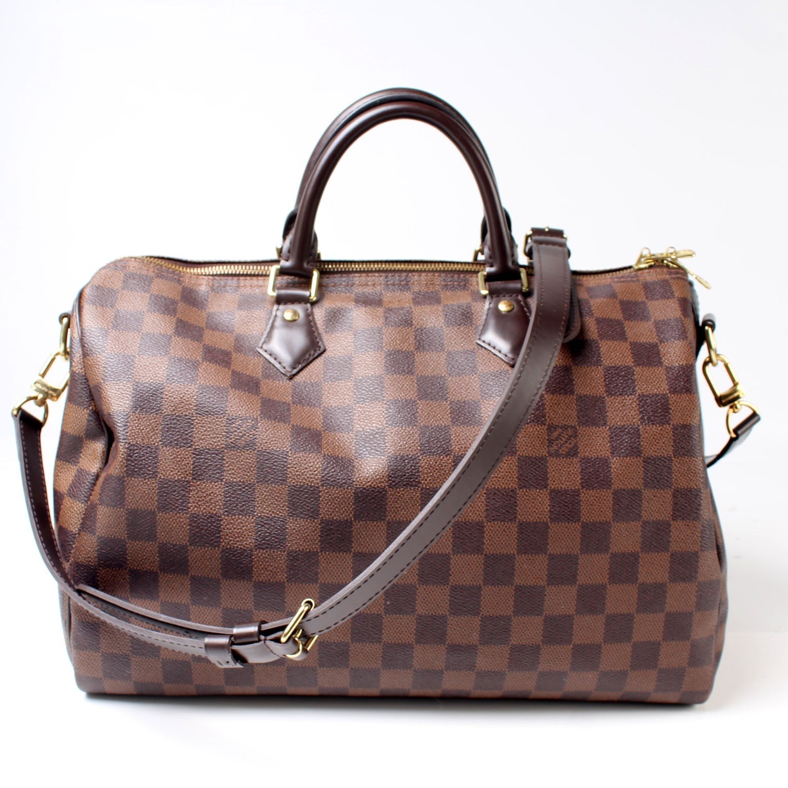 Louis Vuitton Speedy 35 Bandouliere Ebene Damier Handbag Ebene 5