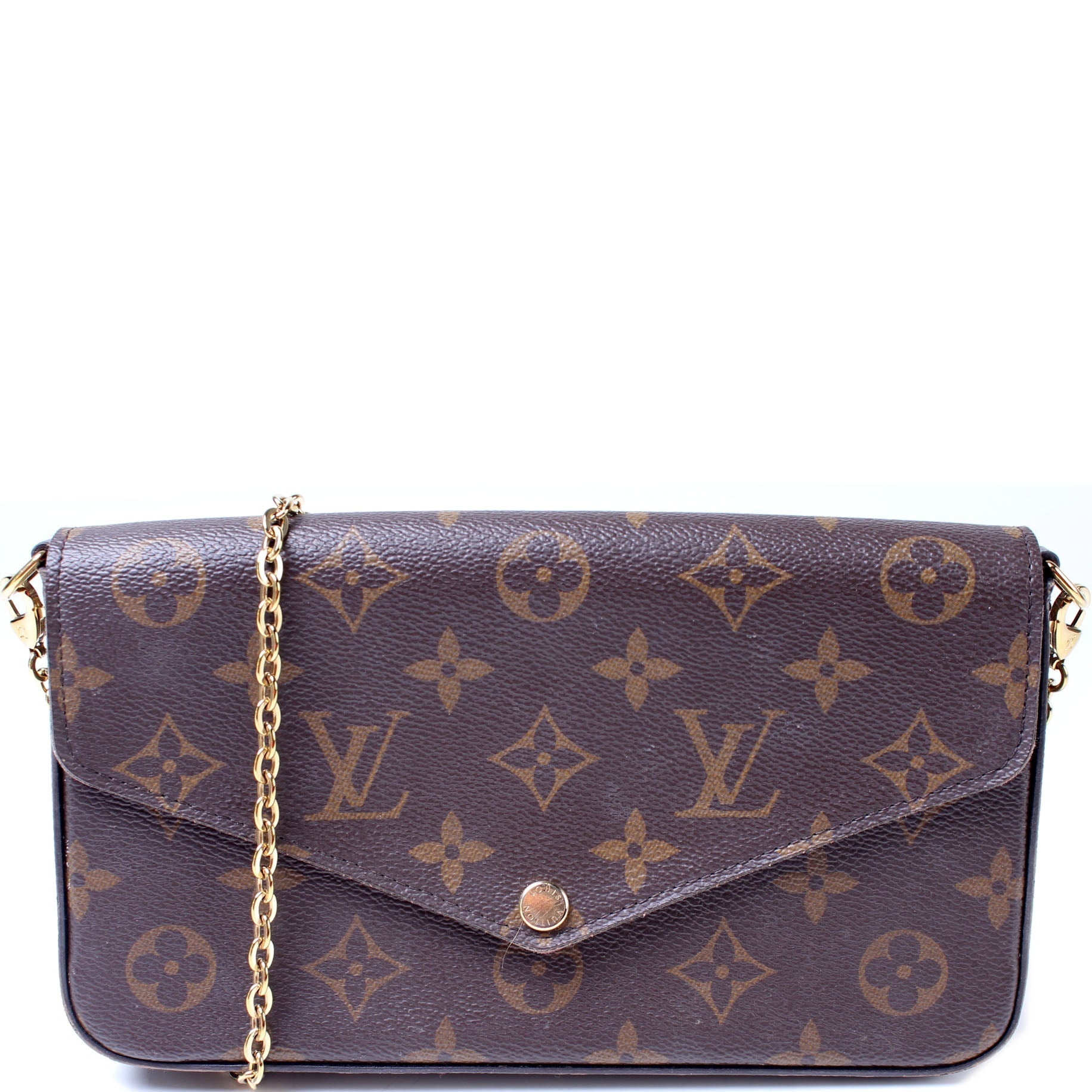 Louis Vuitton Pochette Felicie Monogram Clutch Bag Monogram 35