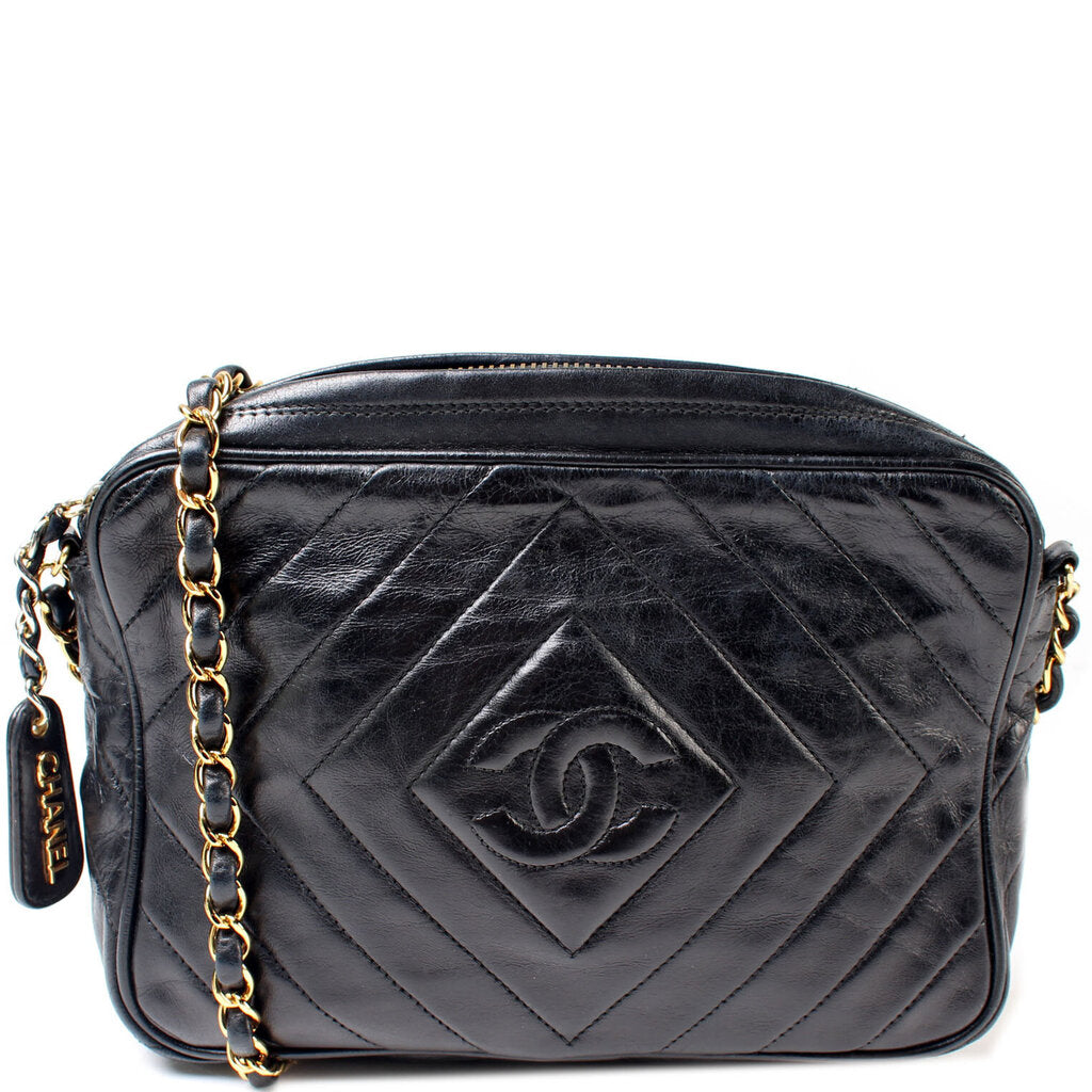 Chanel Quilted Camera Crossbody Bag