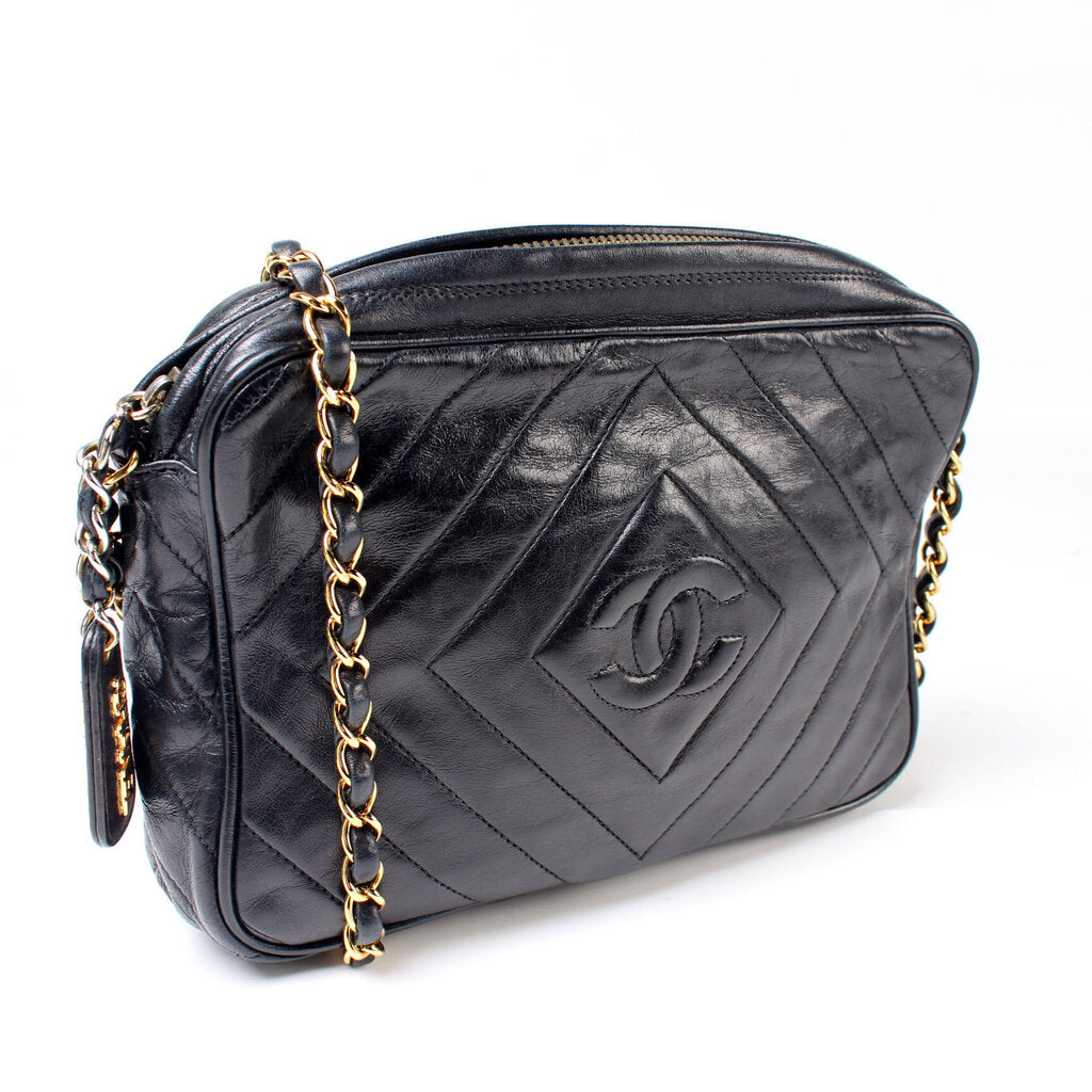 Chanel Quilted Camera Crossbody Bag