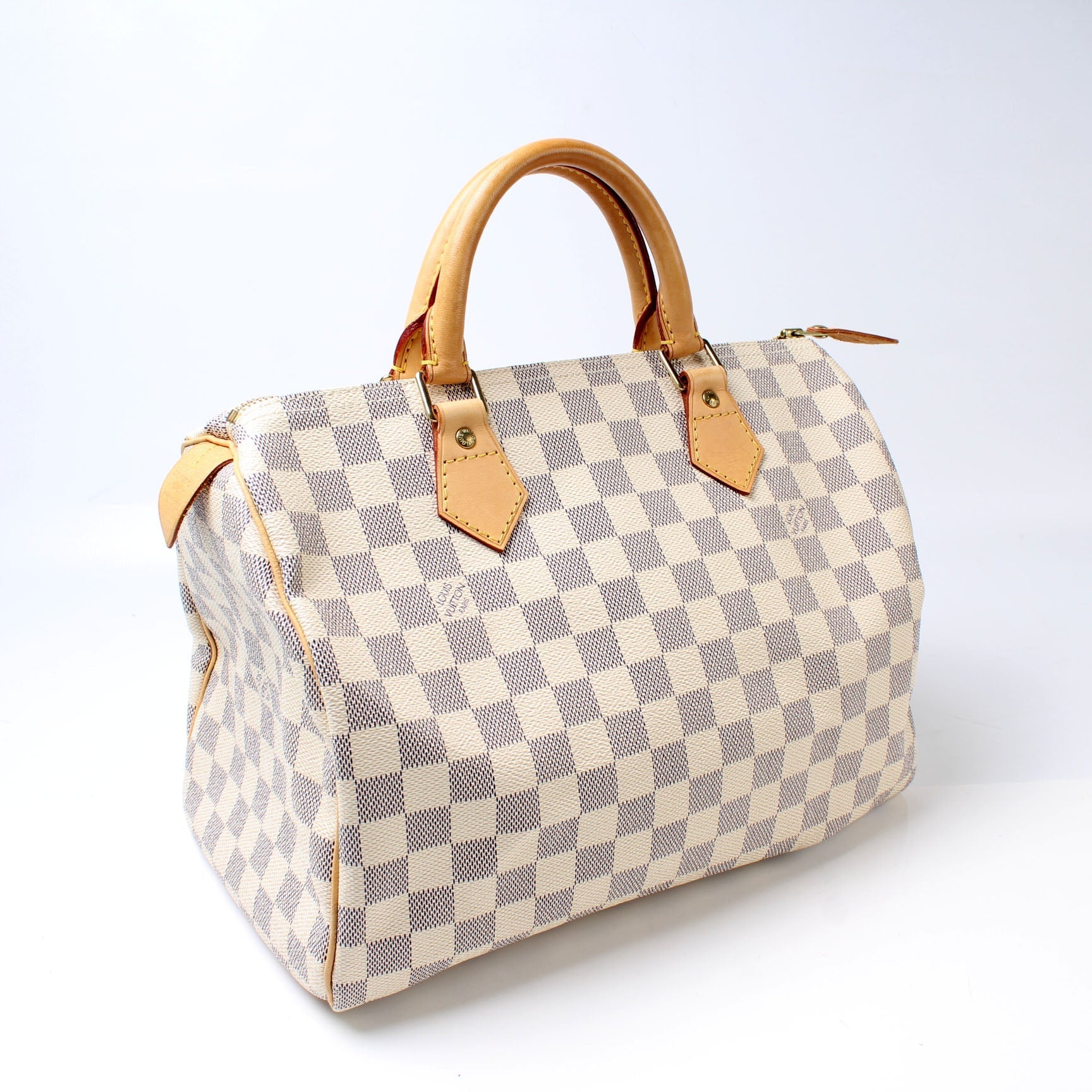 Louis Vuitton Speedy 30 Azur Damier Handbag Azur 24