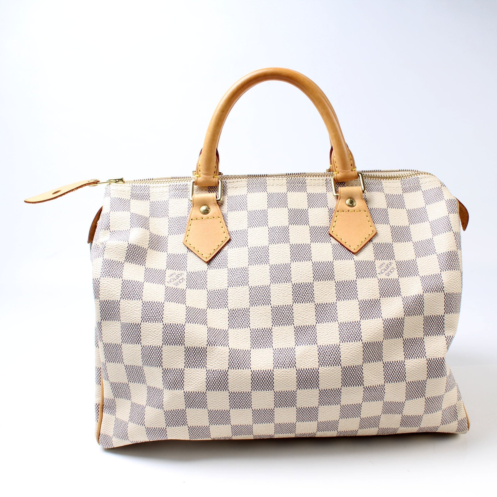 Louis Vuitton Speedy 30 Azur Damier Handbag Azur 24