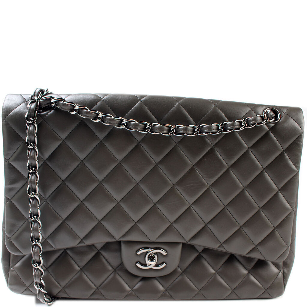 Chanel Classic Flap Maxi Single Flap Lambskin Handbag