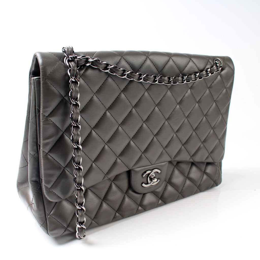 Chanel Classic Flap Maxi Single Flap Lambskin Handbag