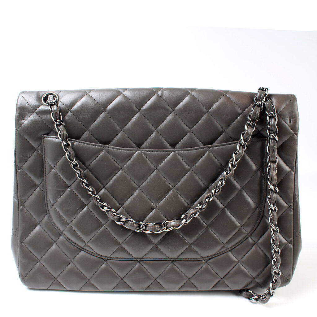 Chanel Classic Flap Maxi Single Flap Lambskin Handbag