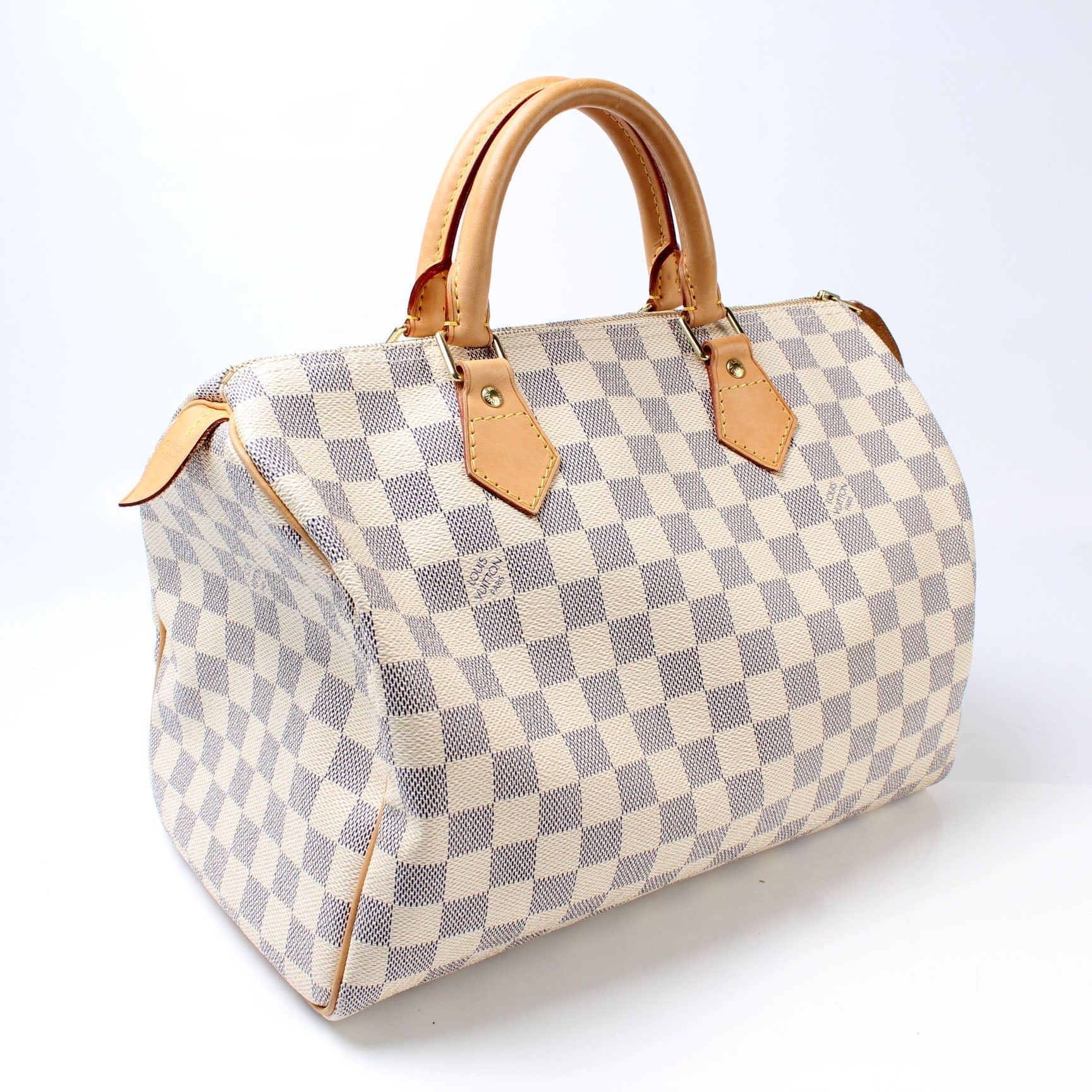 Louis Vuitton Speedy 30 Azur Damier Handbag Azur 26