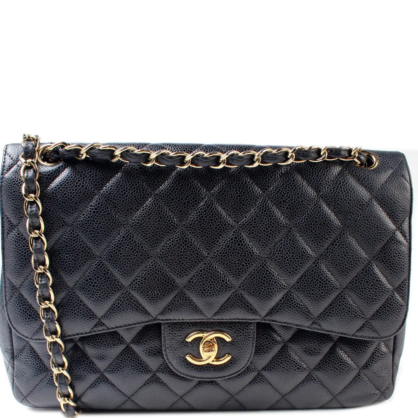 Chanel Classic Flap Jumbo Caviar 16M Handbag