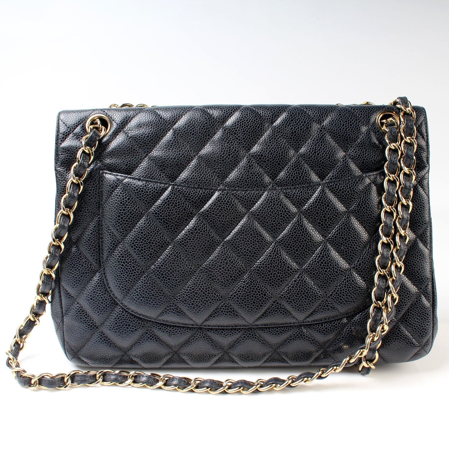 Chanel Classic Flap Jumbo Caviar 16M Handbag