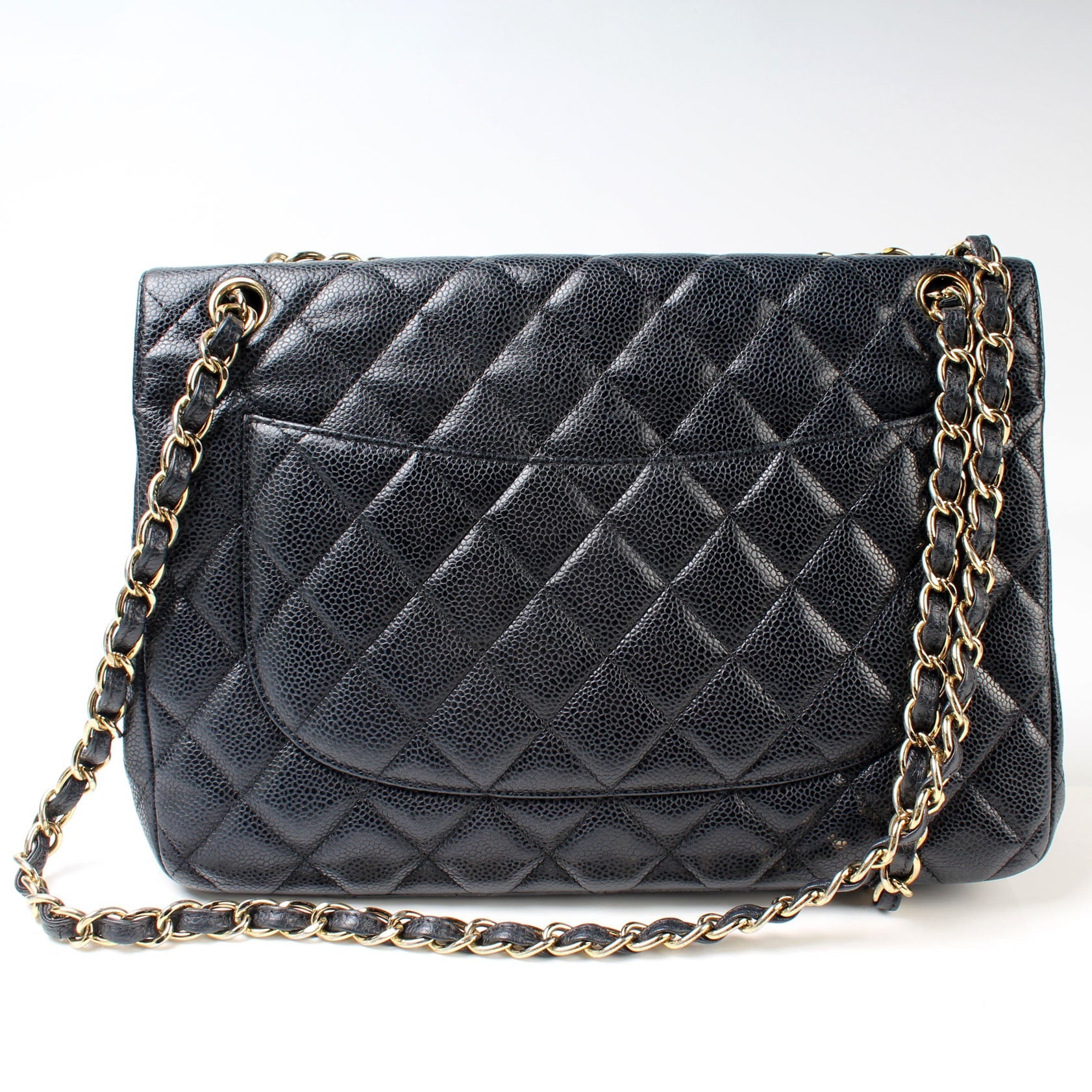 Chanel Classic Flap Jumbo Caviar 16M Handbag