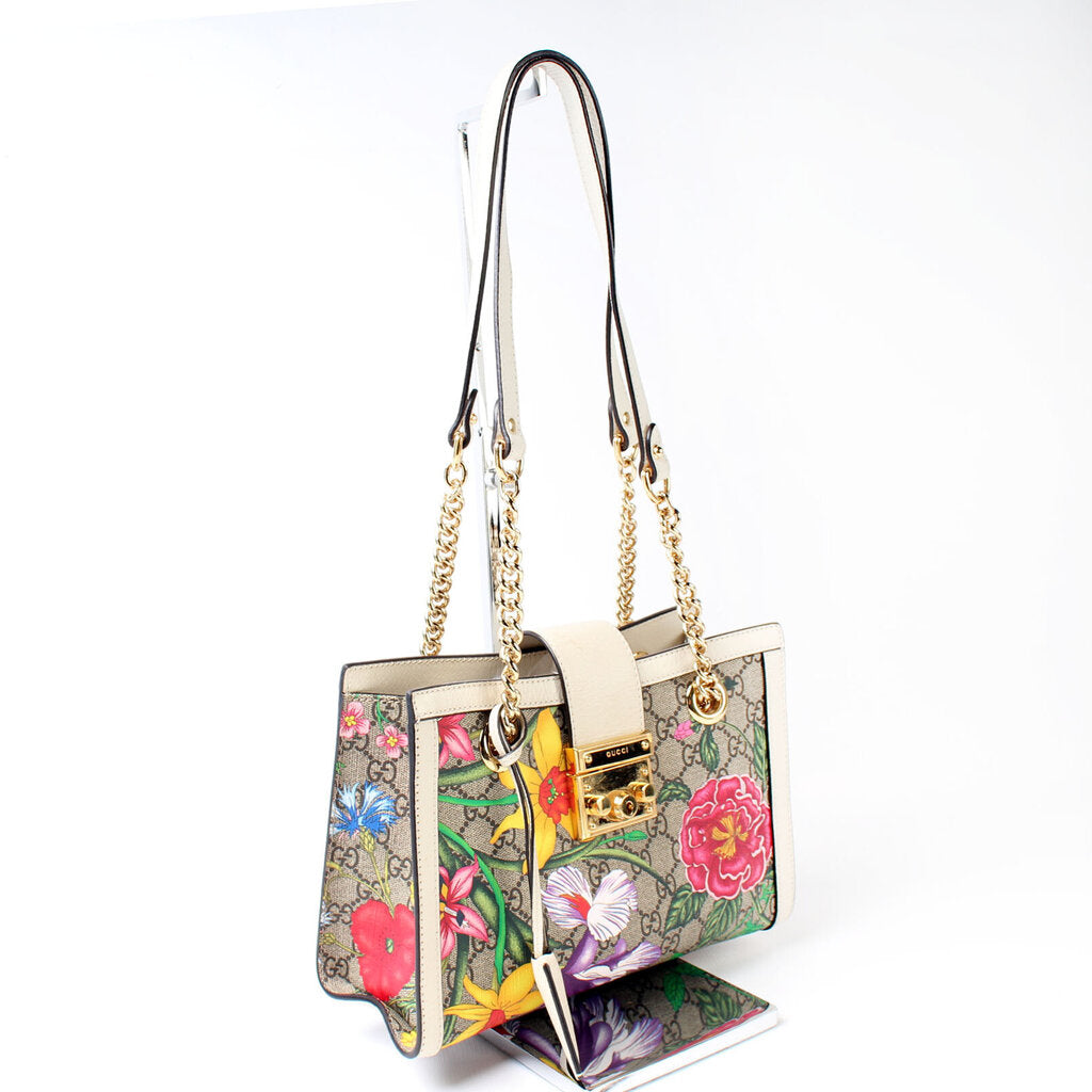 Gucci Padlock GG Flora Small Travel Bag