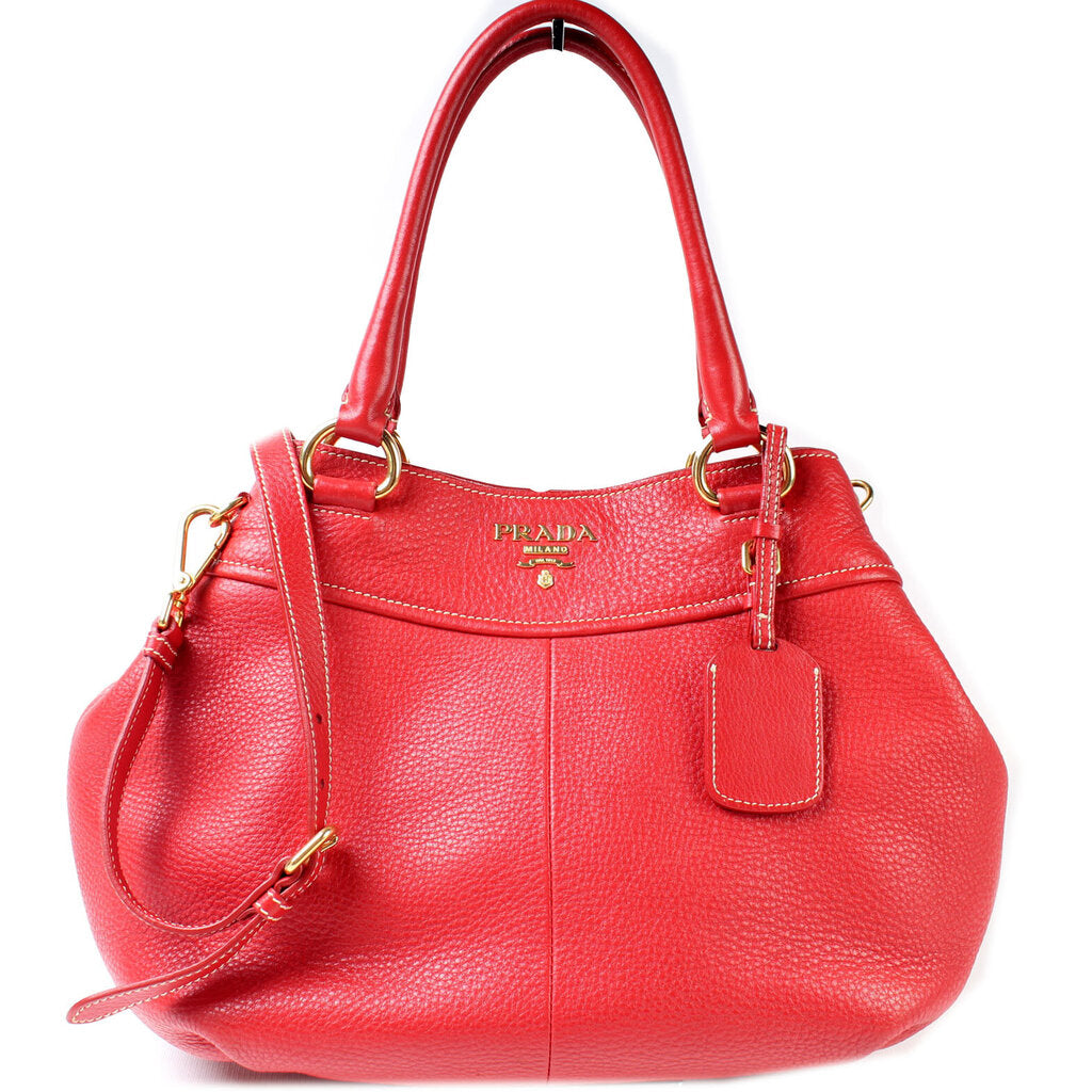 Prada Vitello Daino Lago Bag Travel Bag