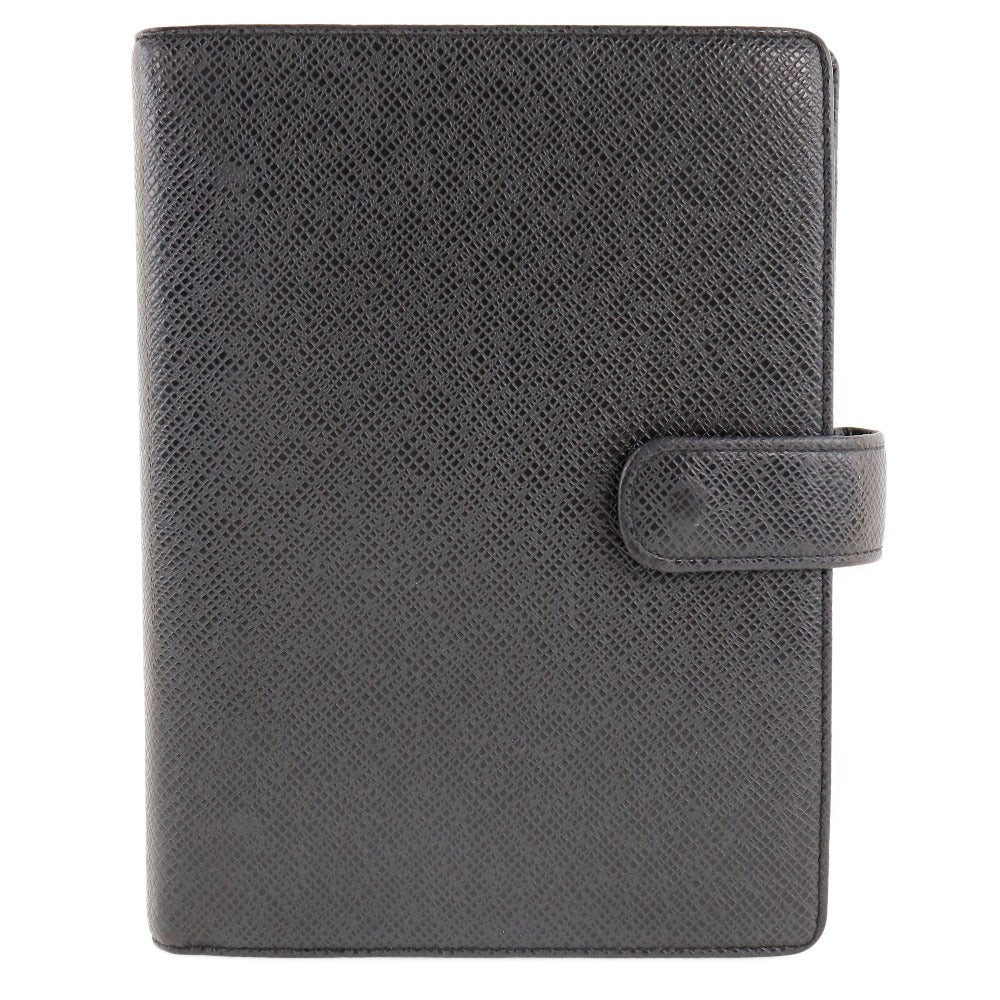 Louis Vuitton Notebook cover R20222 Taiga Agenda Black Handbag