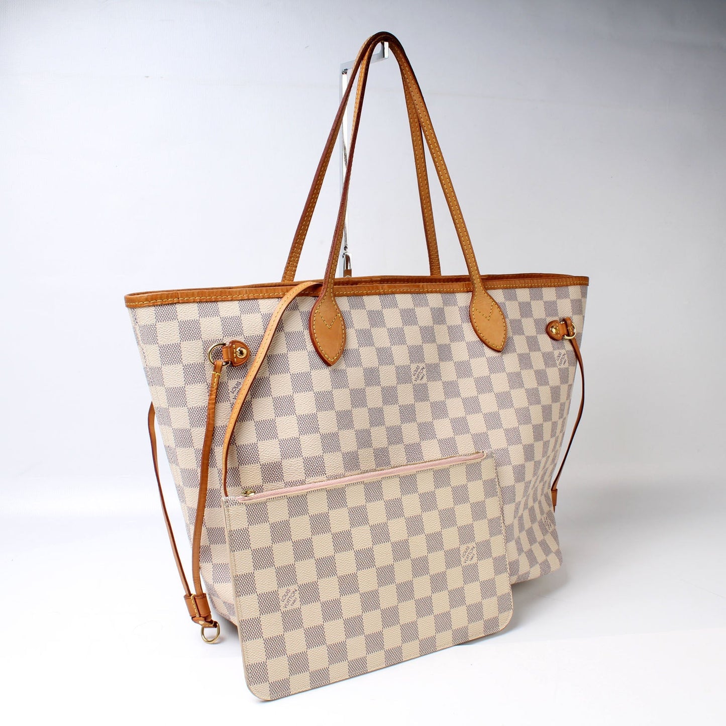 Louis Vuitton Neverfull MM W Azur Damier Wallet Case