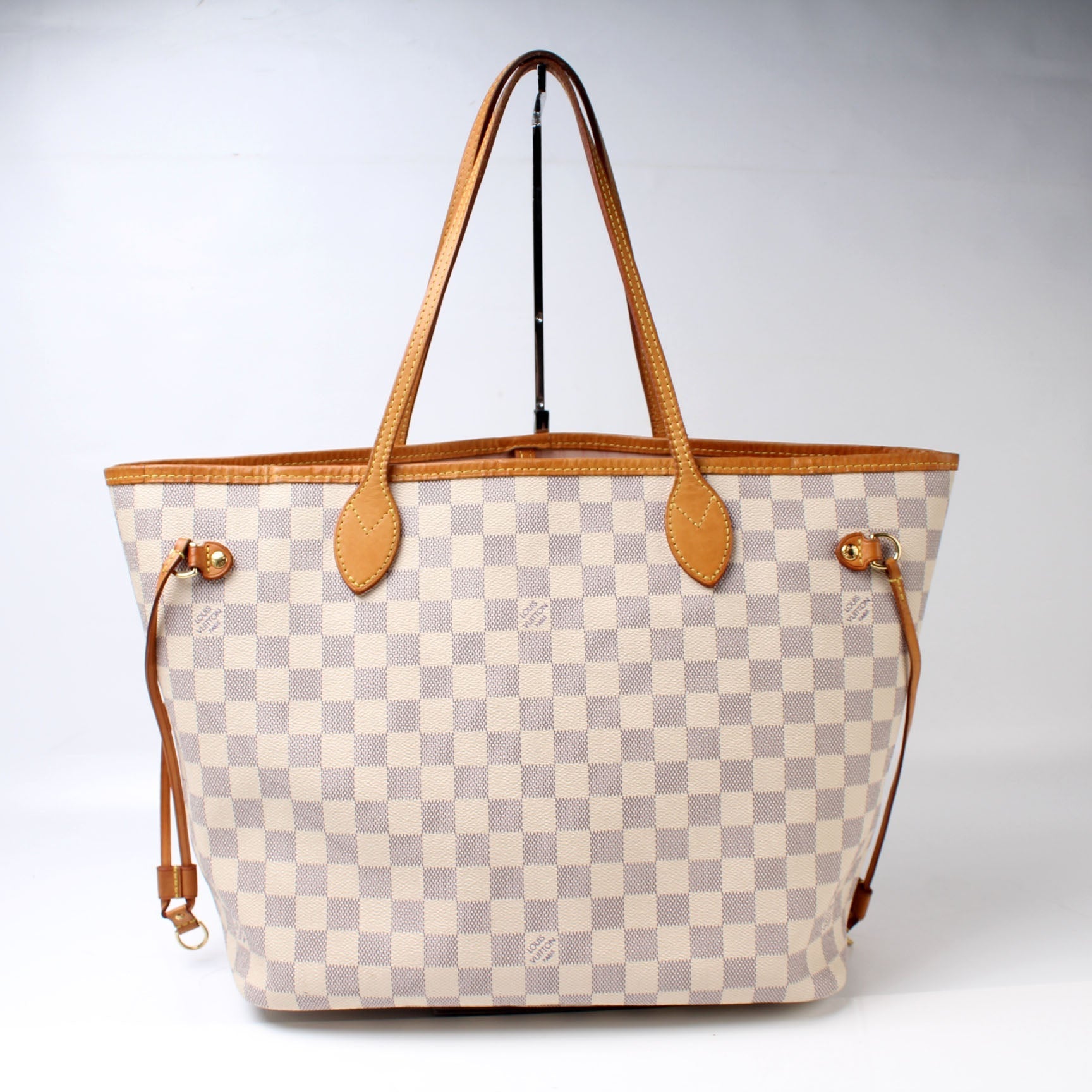 Louis Vuitton Neverfull MM W Azur Damier Wallet Case