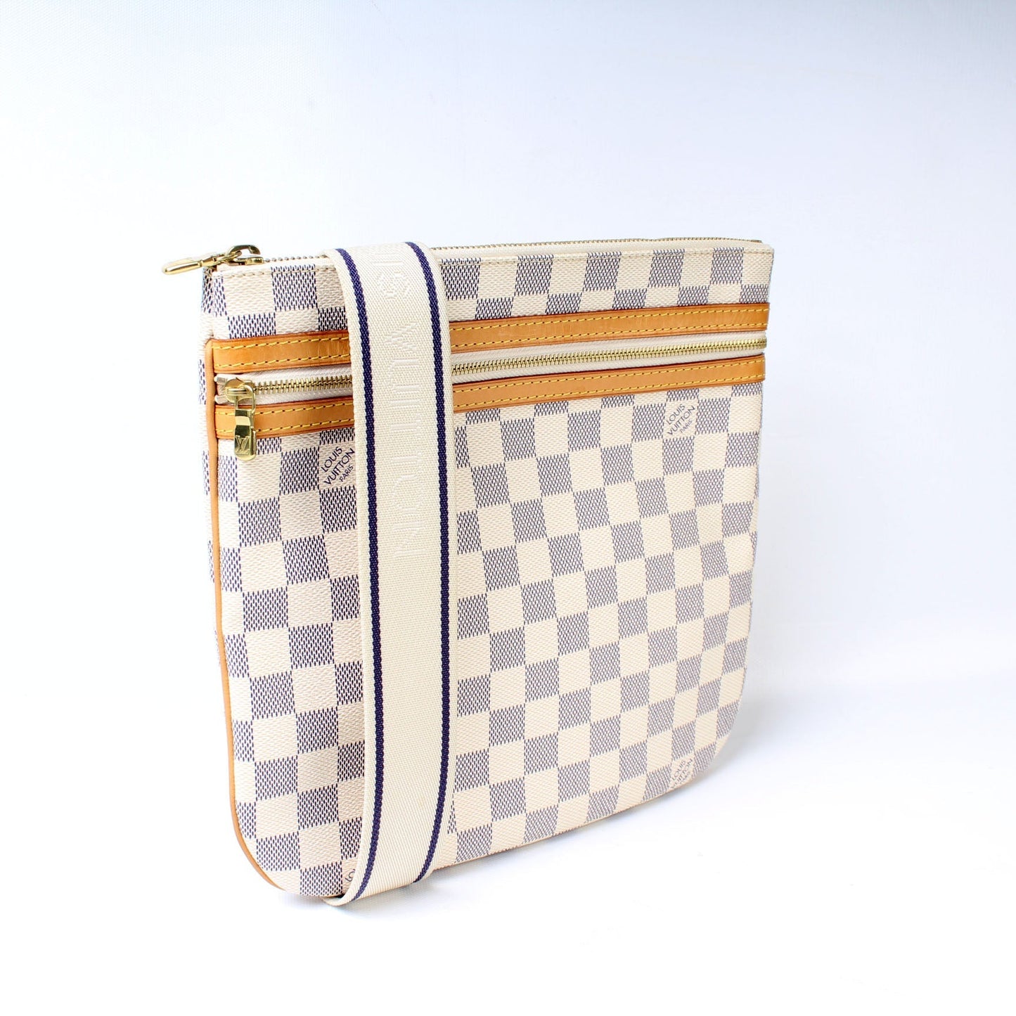 Louis Vuitton Pochette Bosphore Azur Damier Clutch Bag Azur 11
