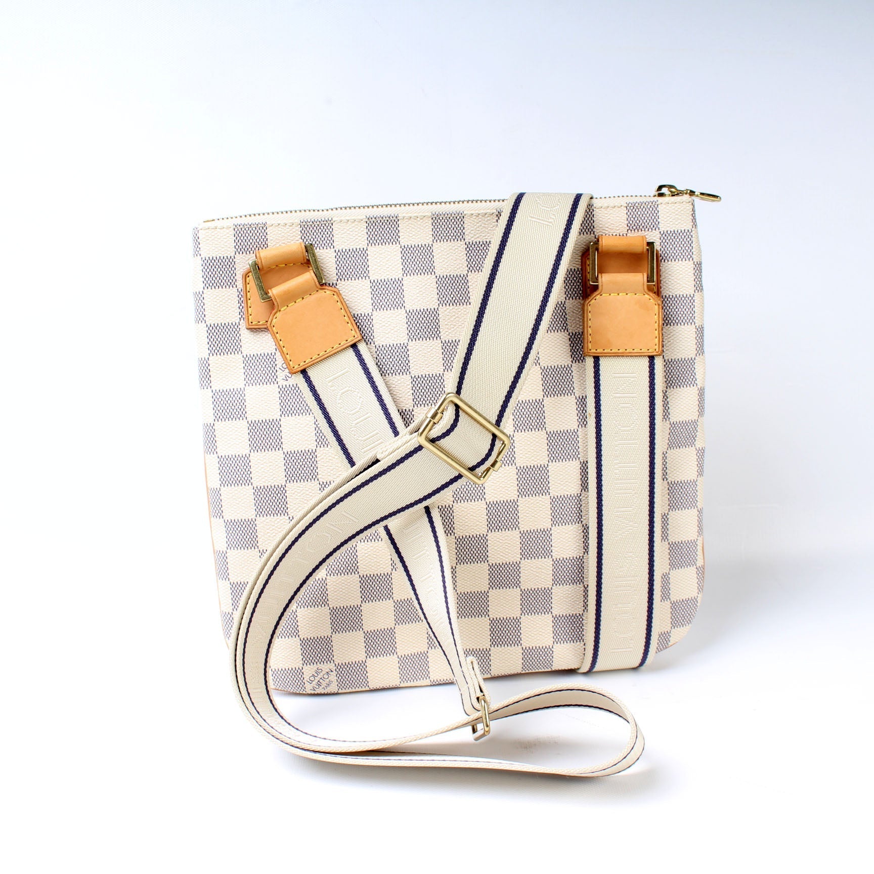 Louis Vuitton Pochette Bosphore Azur Damier Clutch Bag Azur 11