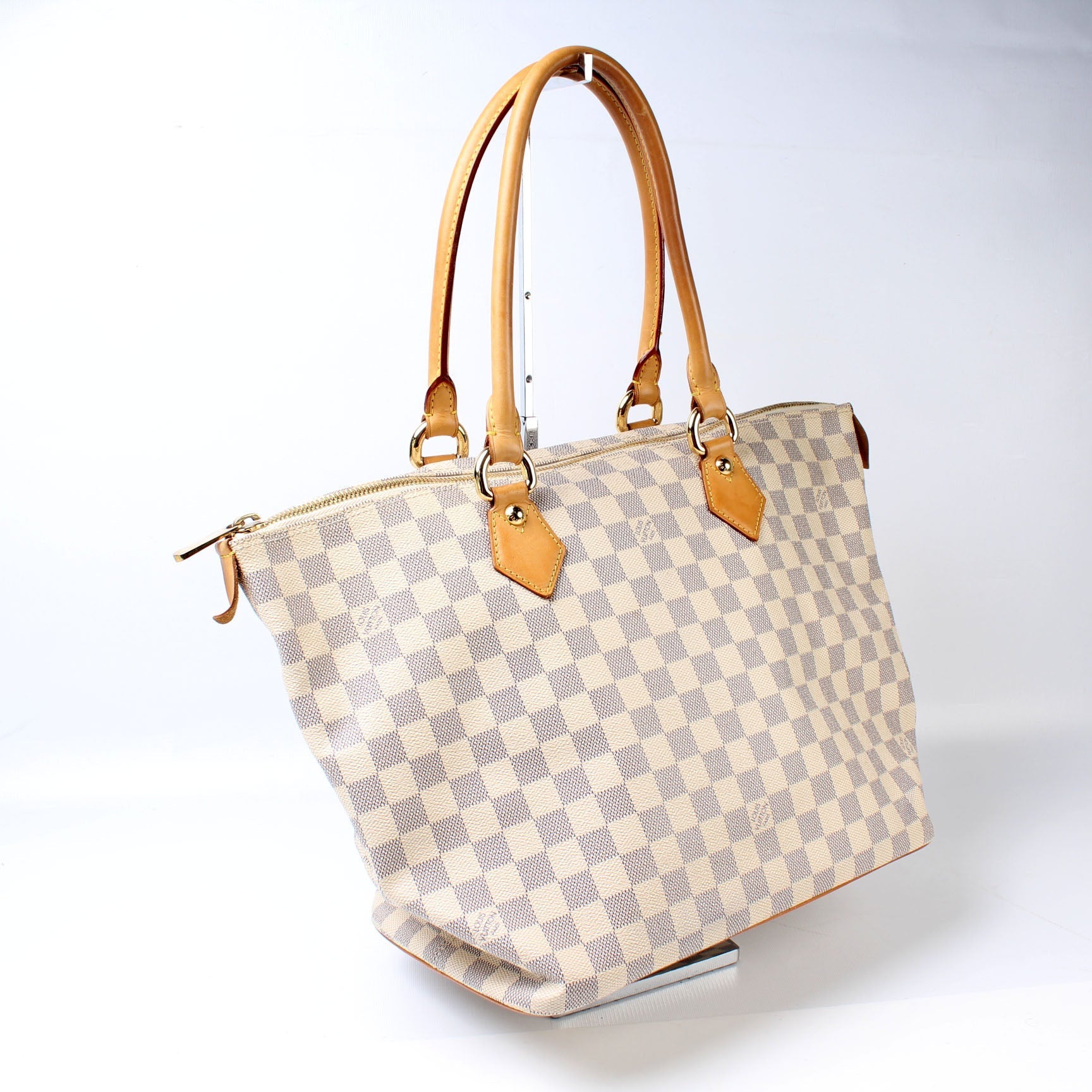 Louis Vuitton Saleya Azur MM Damier Handbag Azur 7