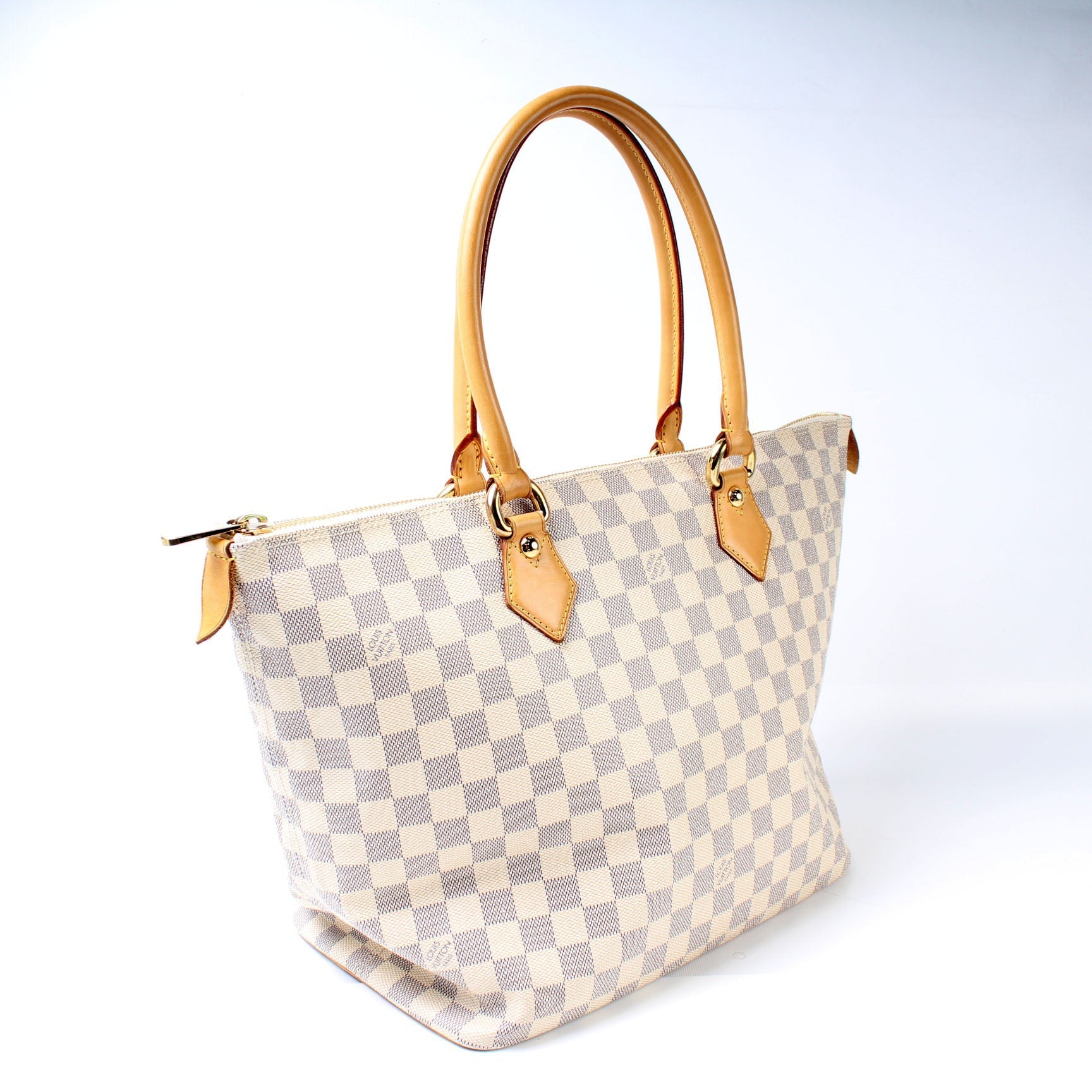 Louis Vuitton Saleya Azur MM Damier Handbag Azur 8