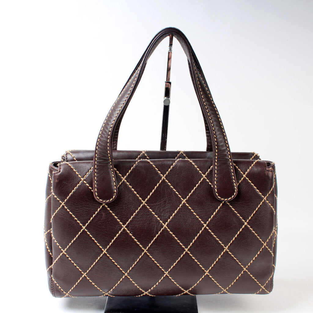 Chanel Surpique Stitch Satchel Small Satchel Bag