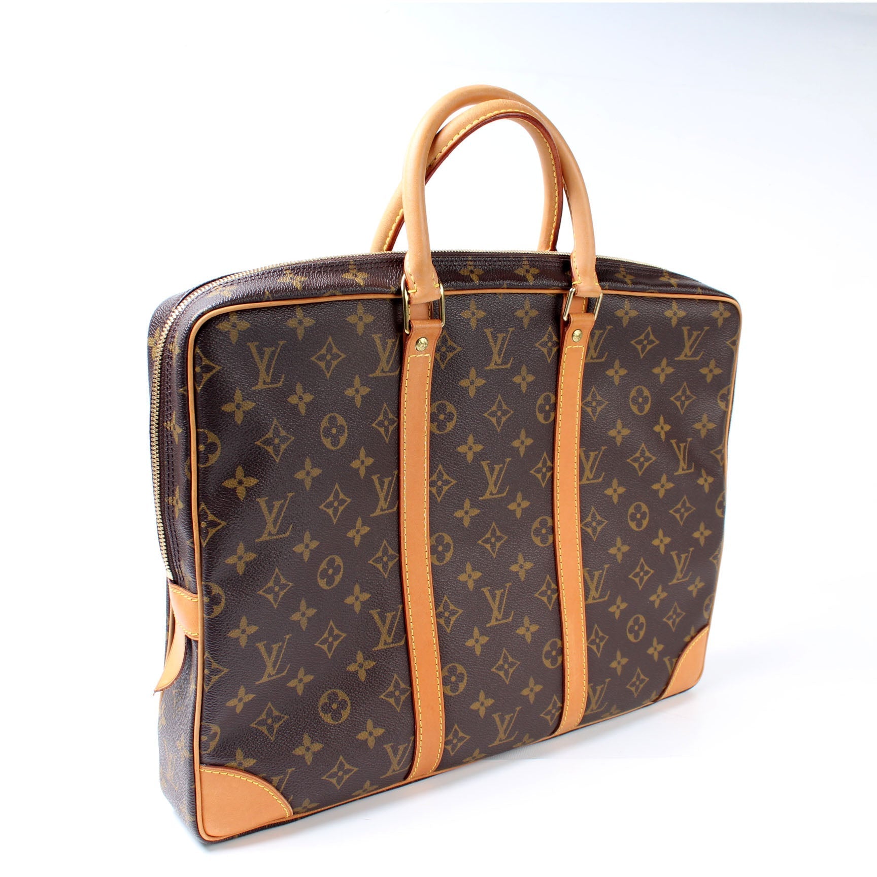Louis Vuitton Porte Documents Voyage Monogram Handbag