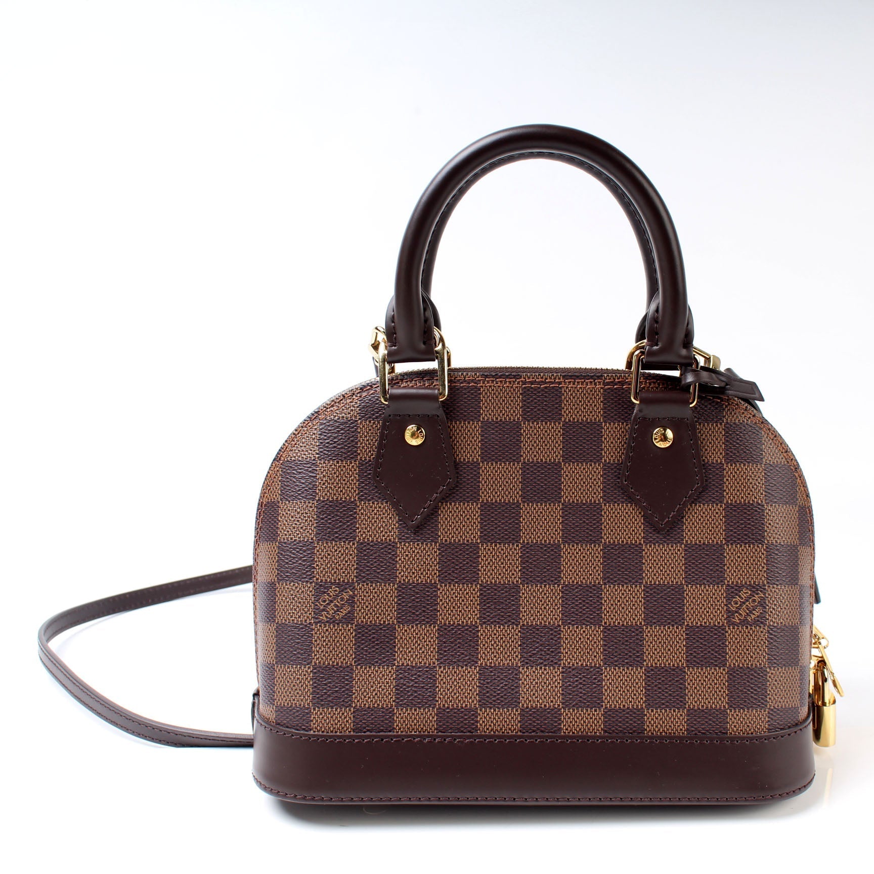 Louis Vuitton Alma BB Ebene Damier Handbag Damier Ebene