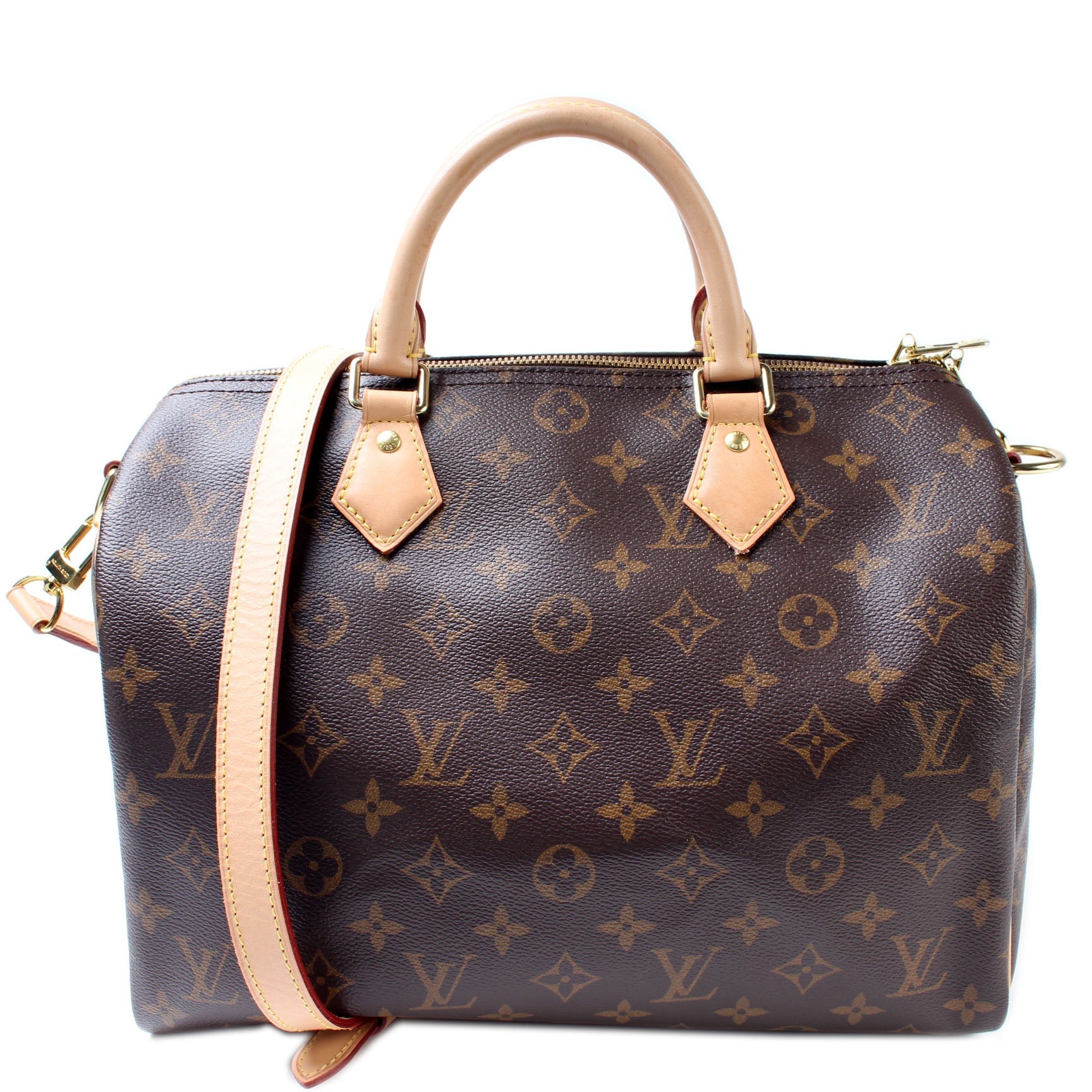 Louis Vuitton Speedy 30 Bandouliere Monogram Handbag Monogram 17