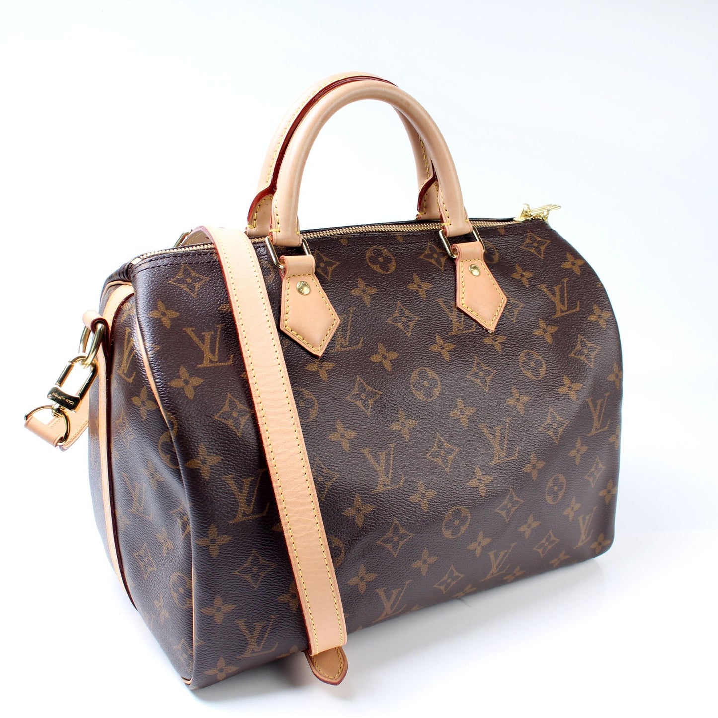 Louis Vuitton Speedy 30 Bandouliere Monogram Handbag Monogram 17