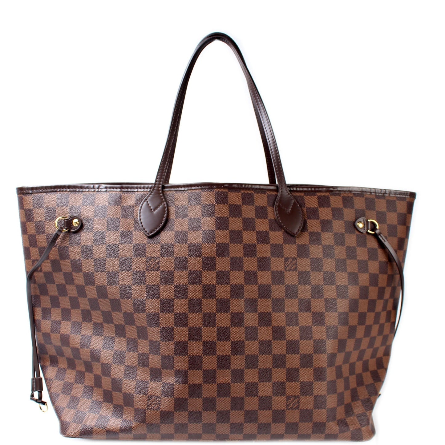 Louis Vuitton Neverfull GM W Pochette Ebene Damier Tote Bag