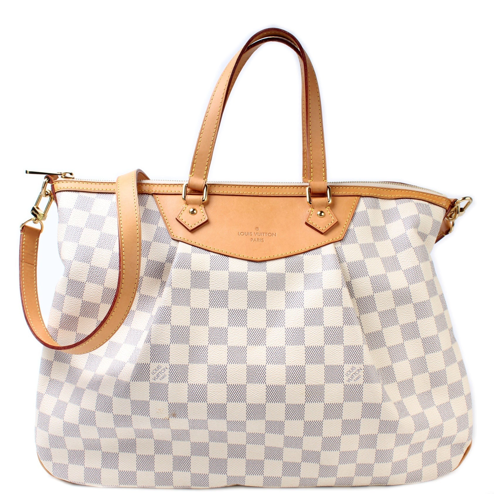 Louis Vuitton Siracusa Azur GM Damier Handbag Azur 4