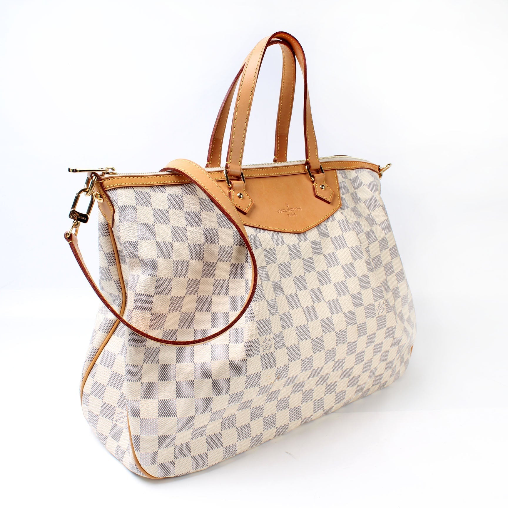 Louis Vuitton Siracusa Azur GM Damier Handbag Azur 4