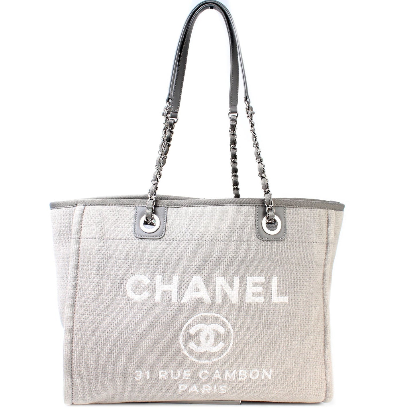 Chanel Deauville 20M Small Canvas Tote Bag