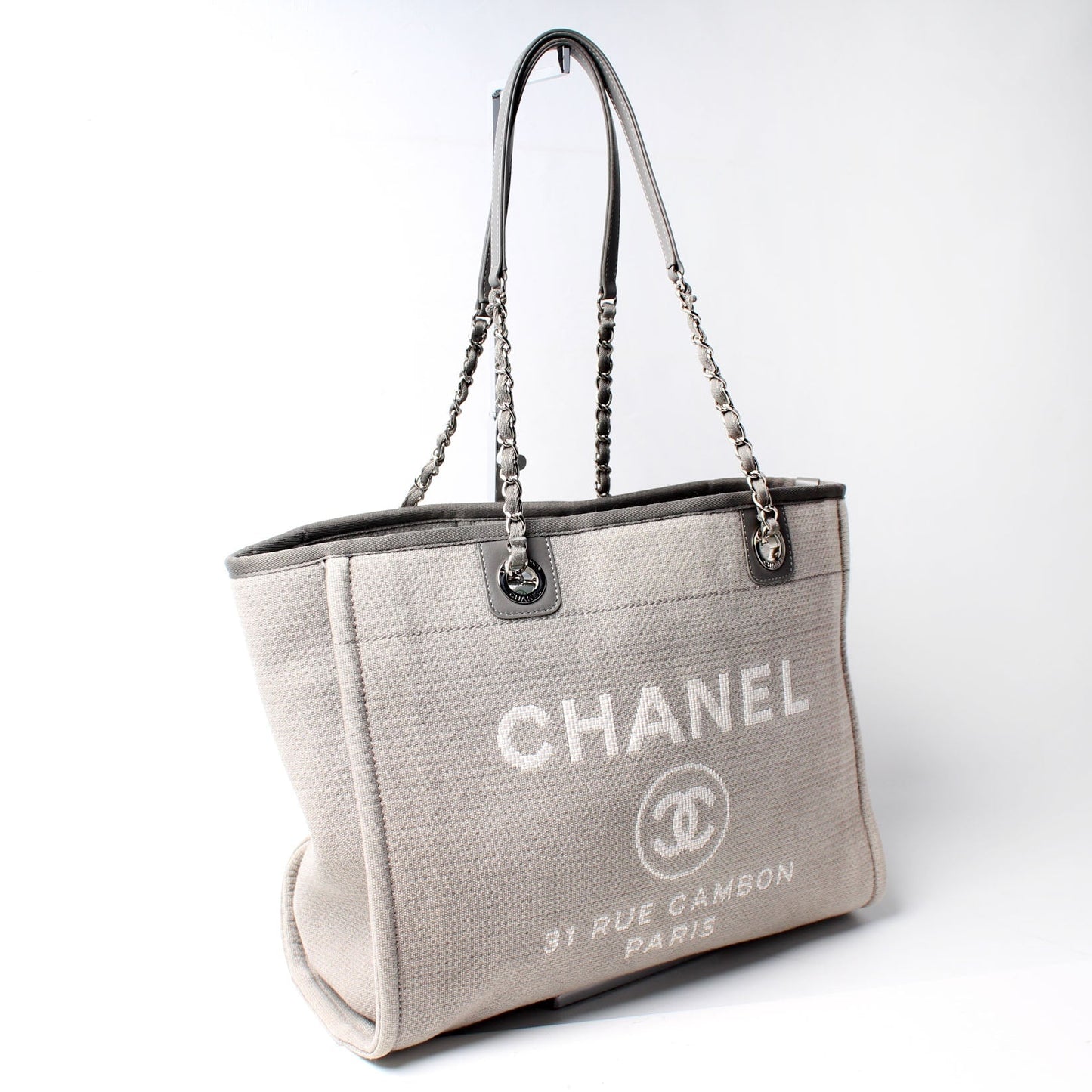 Chanel Deauville 20M Small Canvas Tote Bag