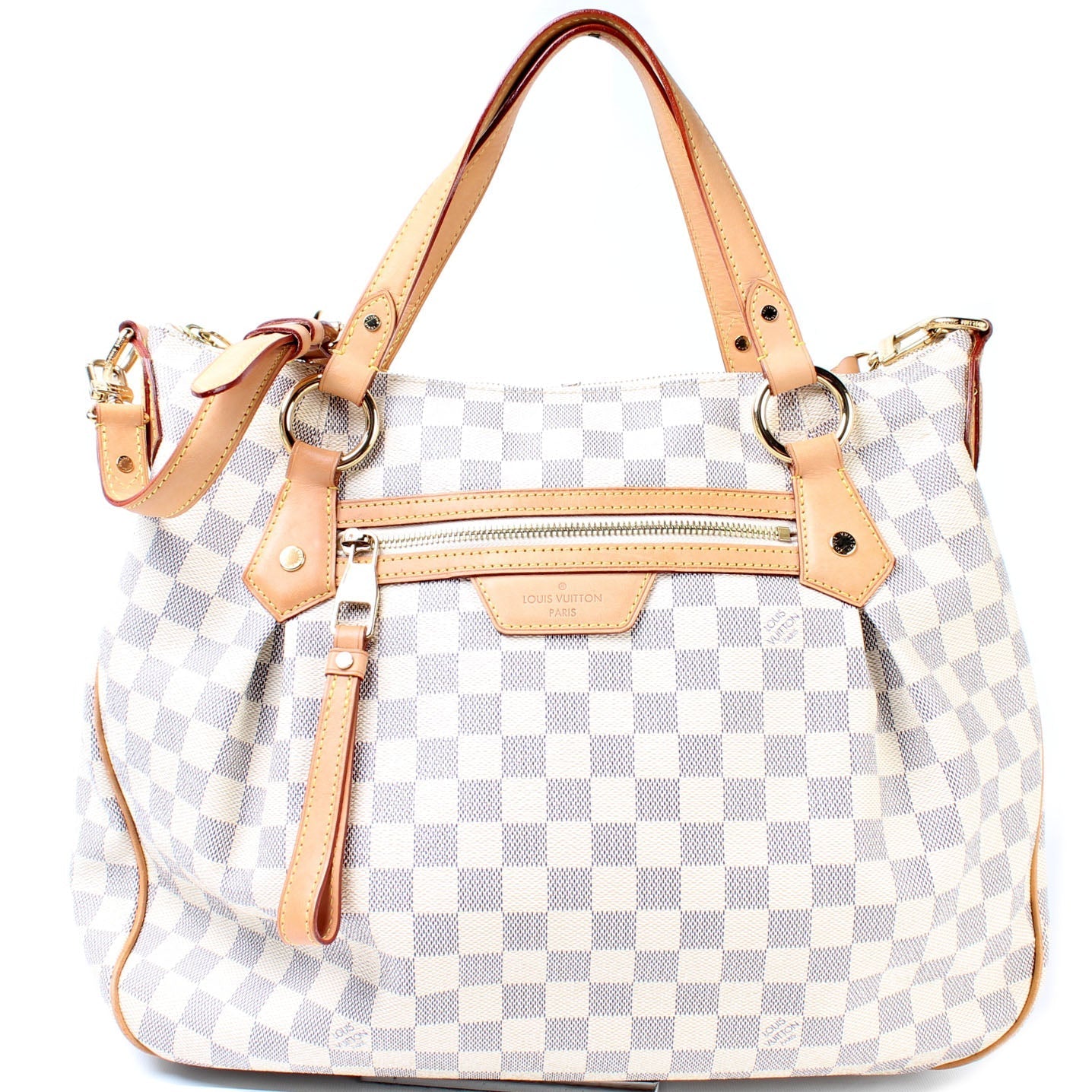 Louis Vuitton Evora MM Azur Damier Handbag Azur 4