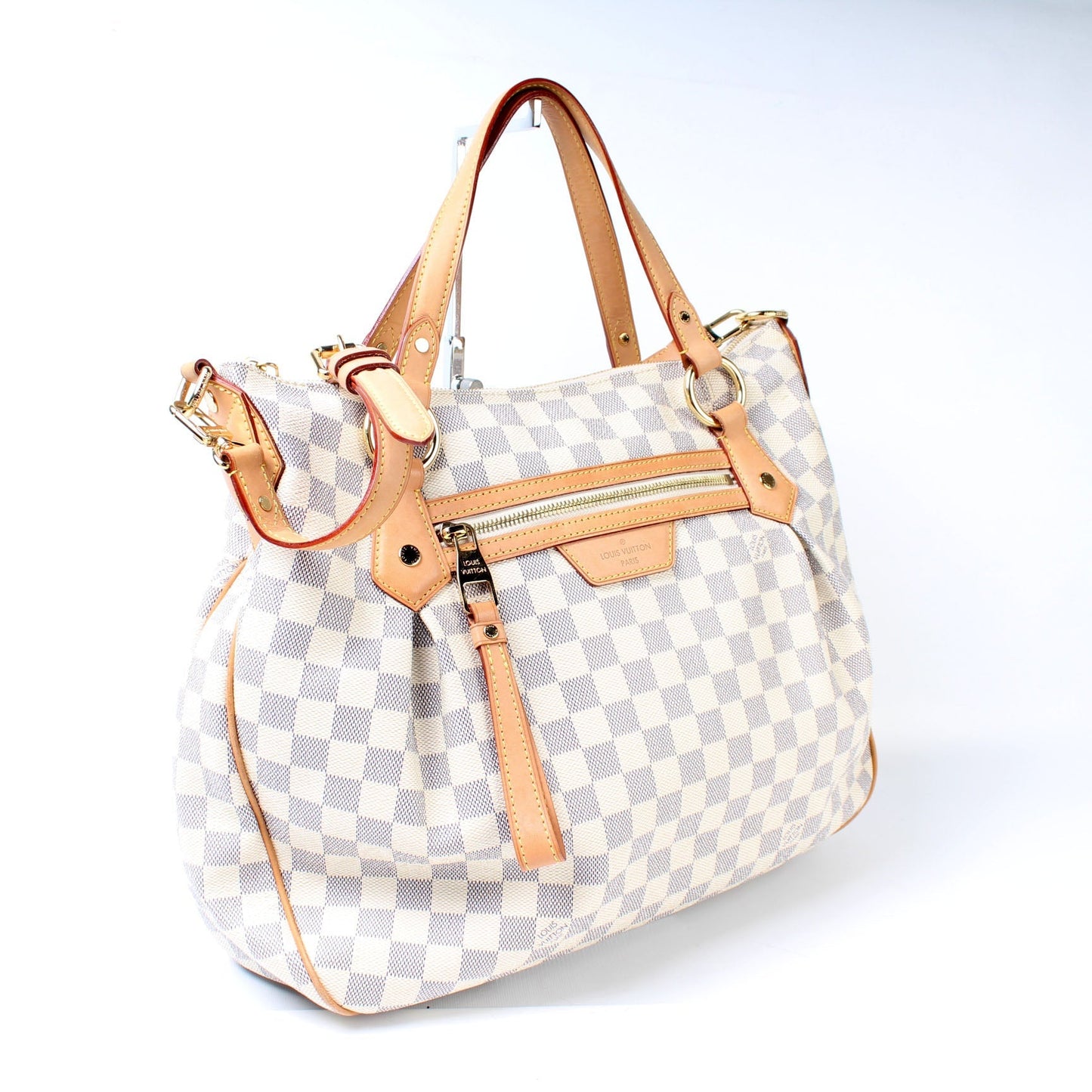 Louis Vuitton Evora MM Azur Damier Handbag Azur 4