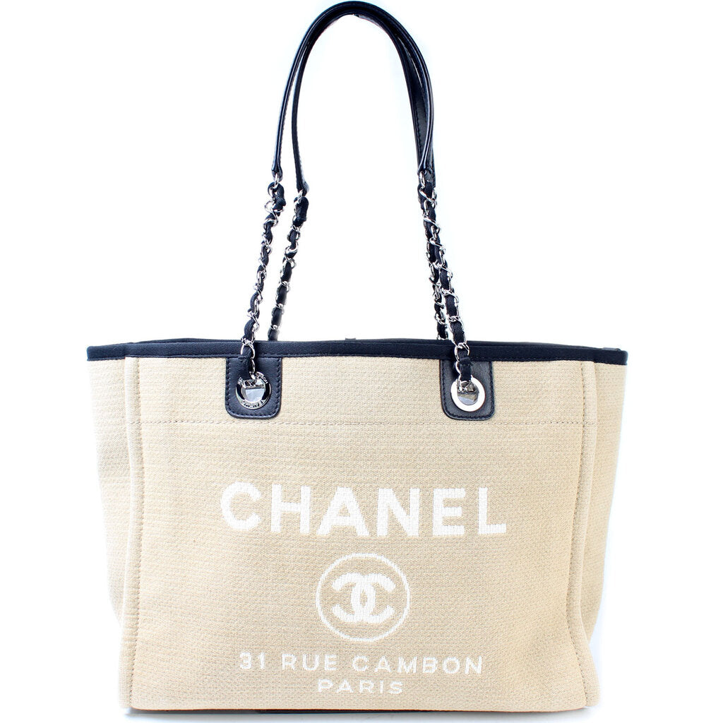 Chanel Deauville 16M Small Canvas Tote Bag