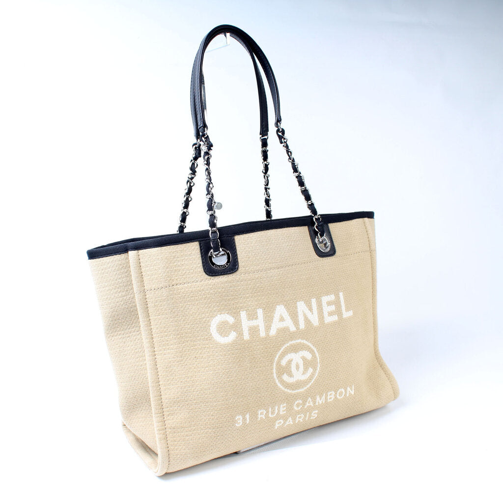 Chanel Deauville 16M Small Canvas Tote Bag
