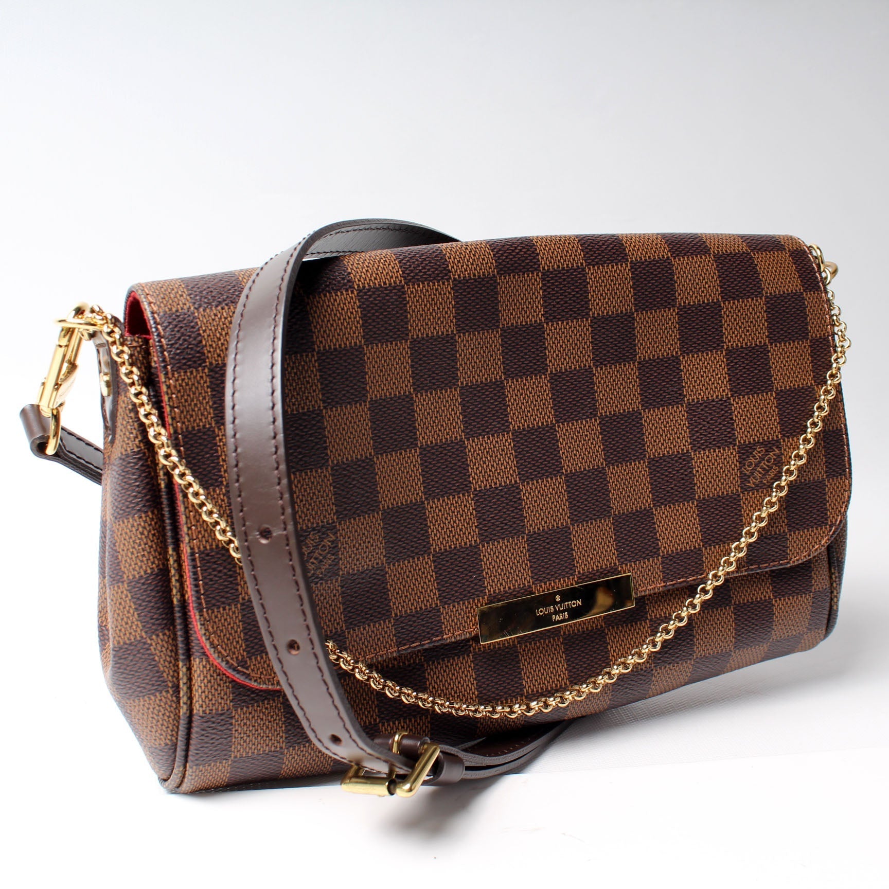 Louis Vuitton Favorite MM Ebene Damier Handbag Ebene 10