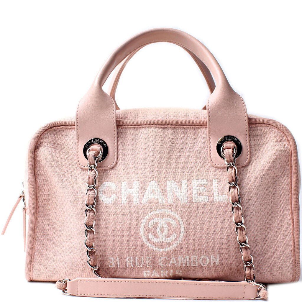 Chanel Deauville Bowling 20M Canvas Handbag 20M 2