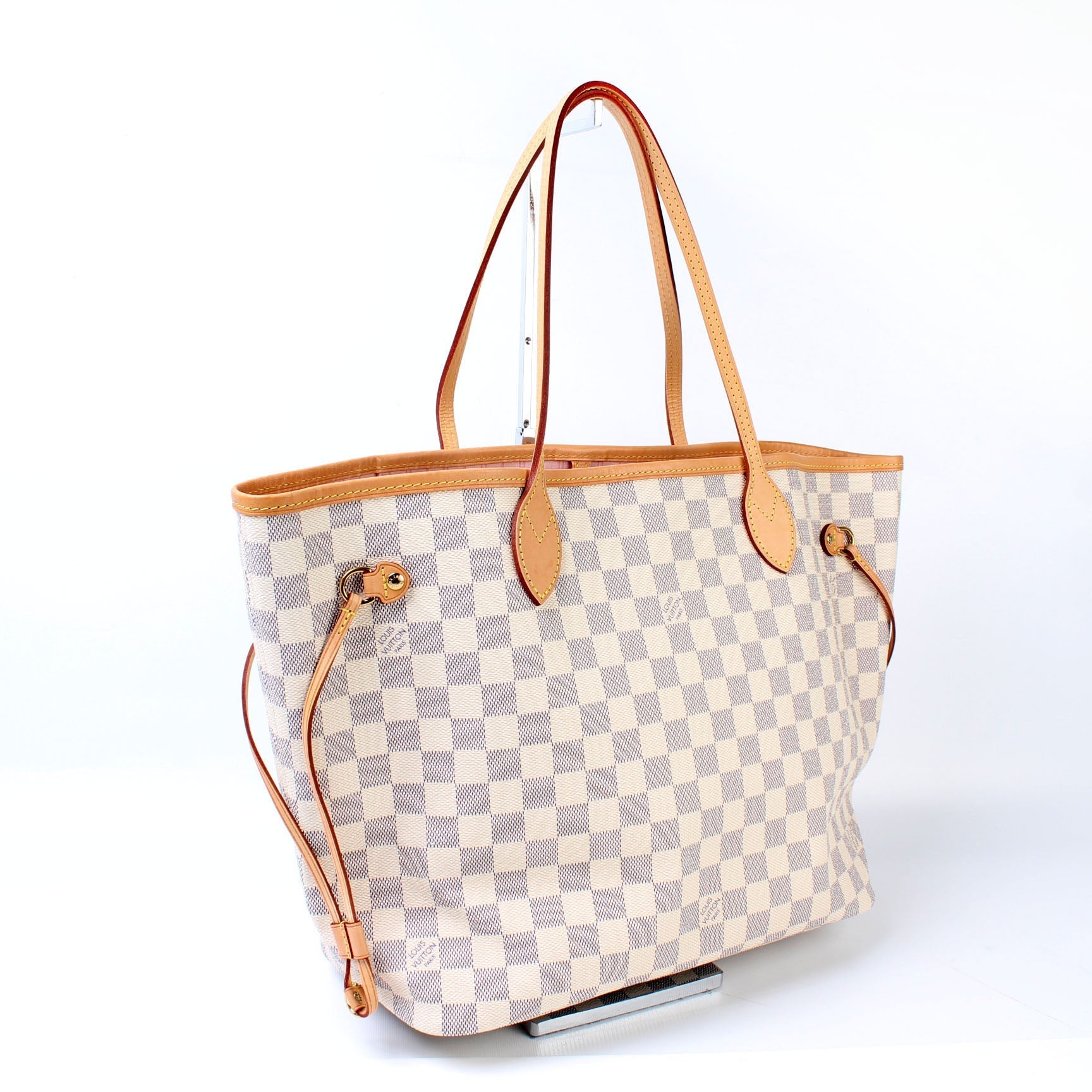 Louis Vuitton Neverfull MM Azur Damier Tote Bag Azur 55