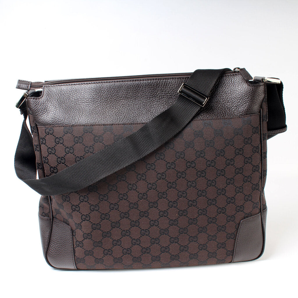 Gucci GG Messenger Canvas Travel Bag 16