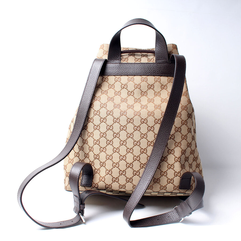 Gucci GG Drawstring Backpack Canvas Jewelry Drawstring Backpack