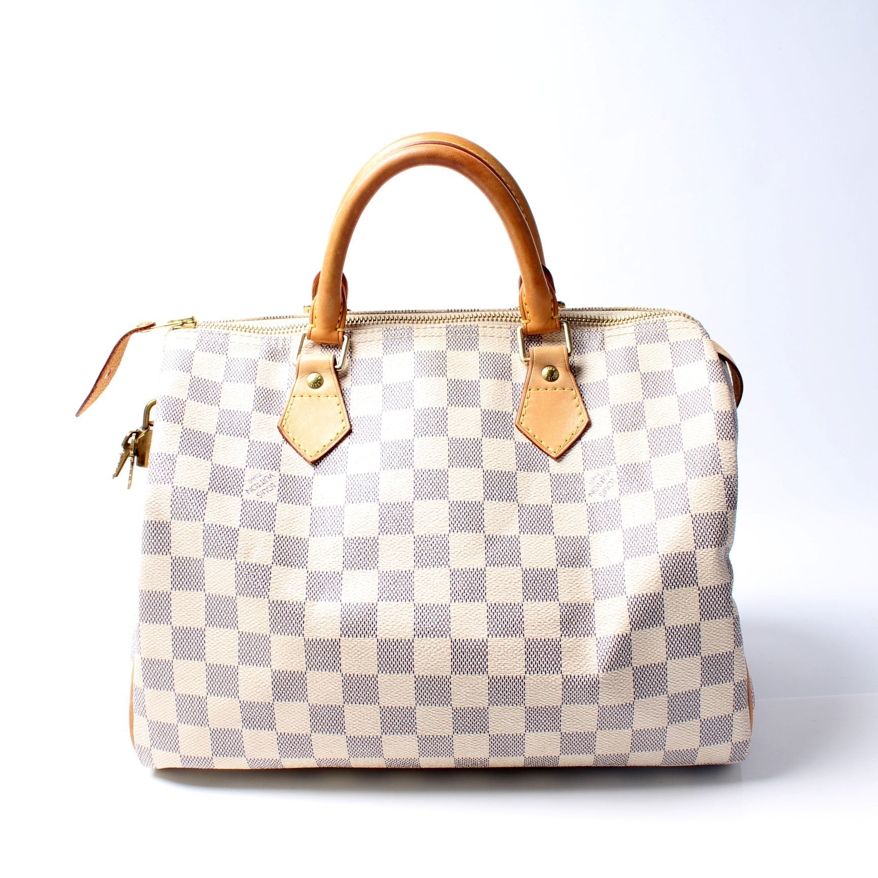 Louis Vuitton Speedy 30 Azur Damier Handbag Azur 1