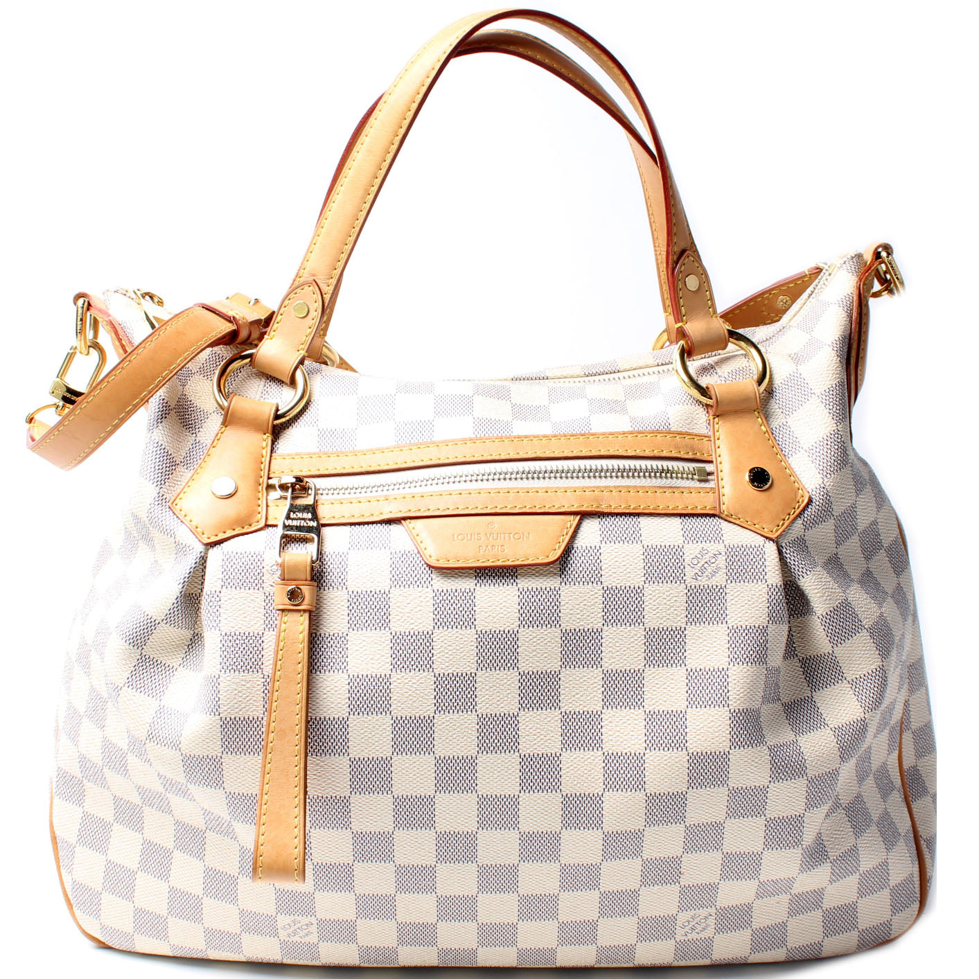 Louis Vuitton Evora MM Azur Damier Handbag Azur 5