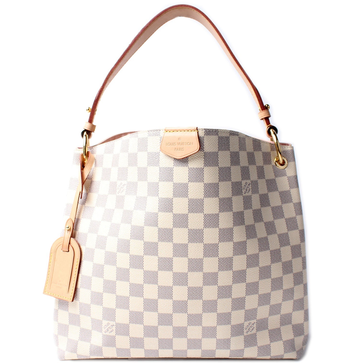 Louis Vuitton Graceful PM Azur Damier Handbag Azur 7