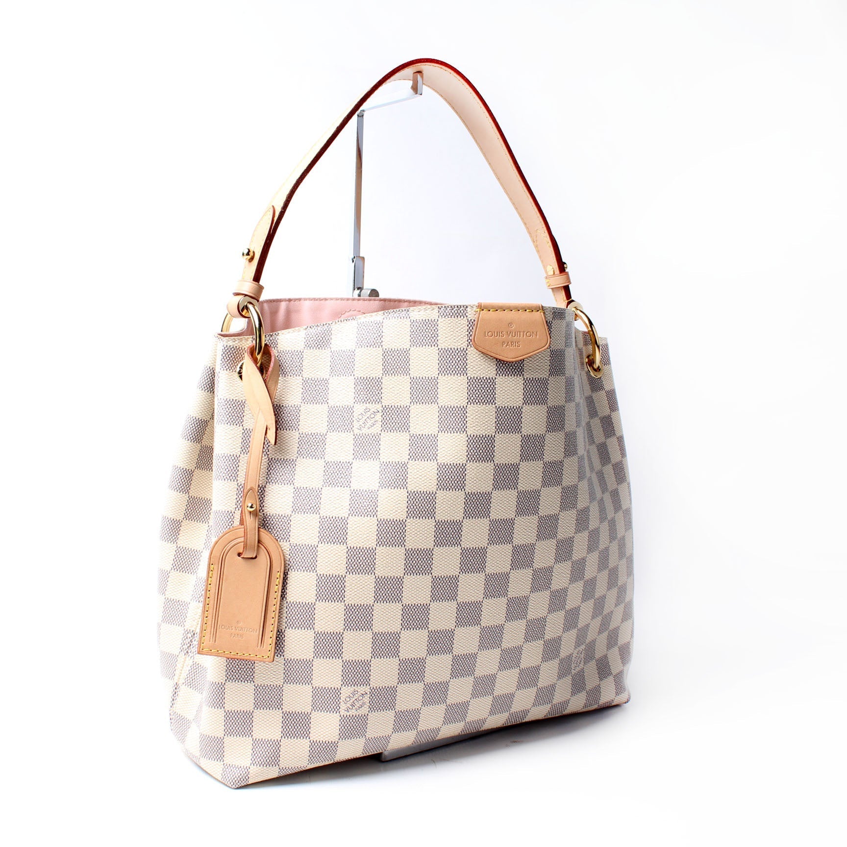 Louis Vuitton Graceful PM Azur Damier Handbag Azur 7