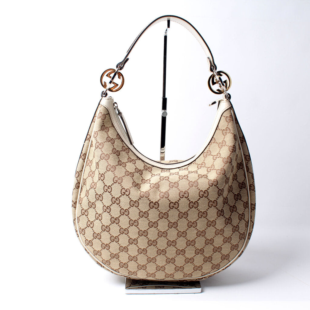 Gucci GG Twins Canvas Shoulder Bag