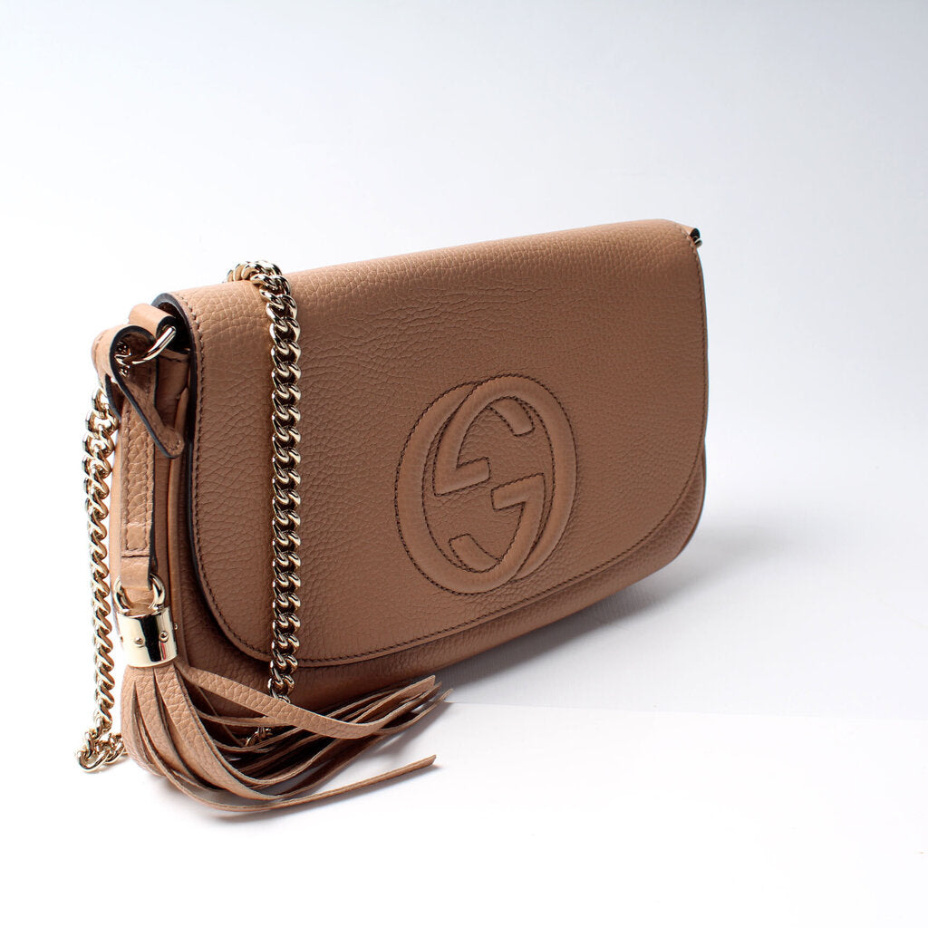 Gucci Soho Tassel Chain Flap Travel Bag Flap 2
