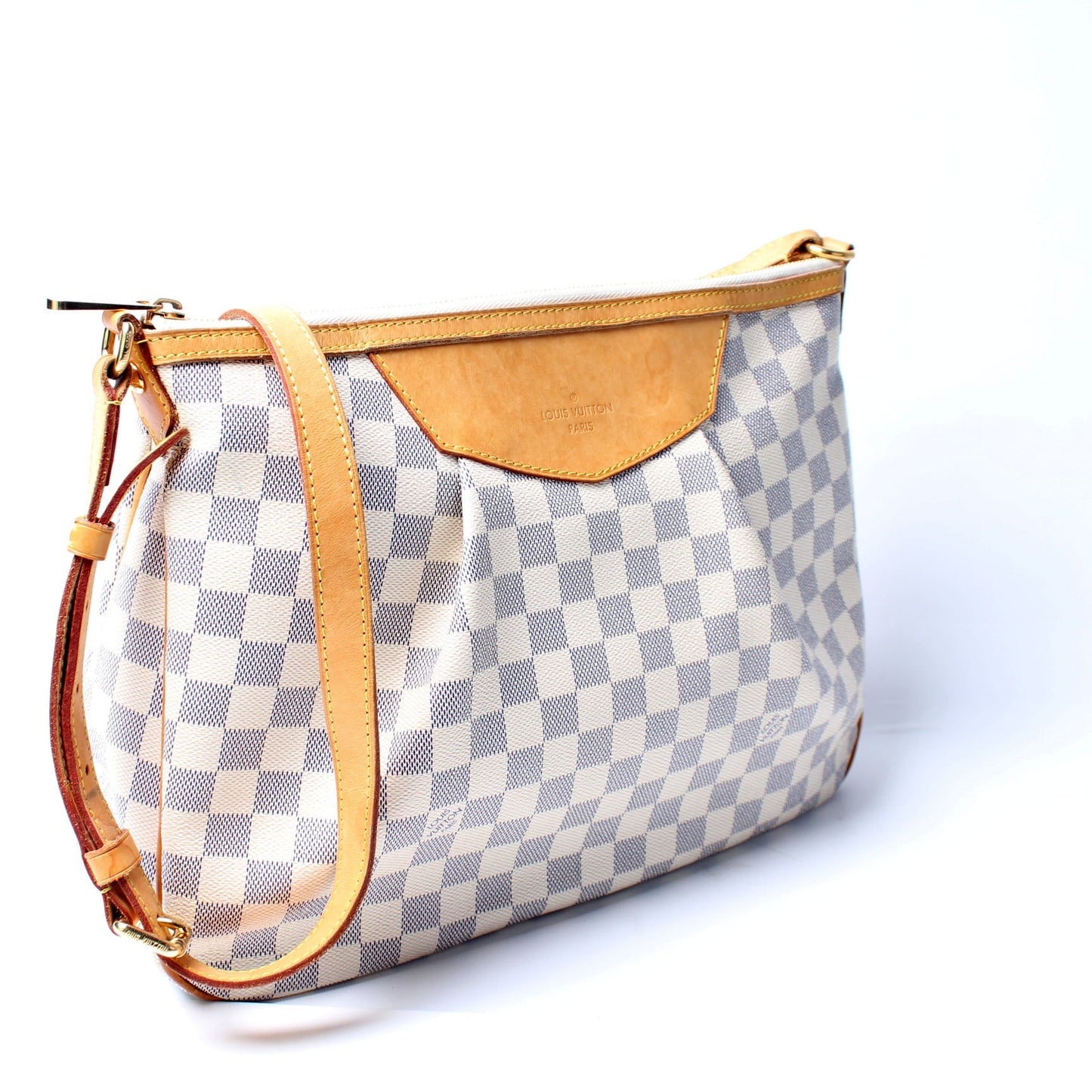 Louis Vuitton Siracusa Azur MM Damier Handbag Azur 8